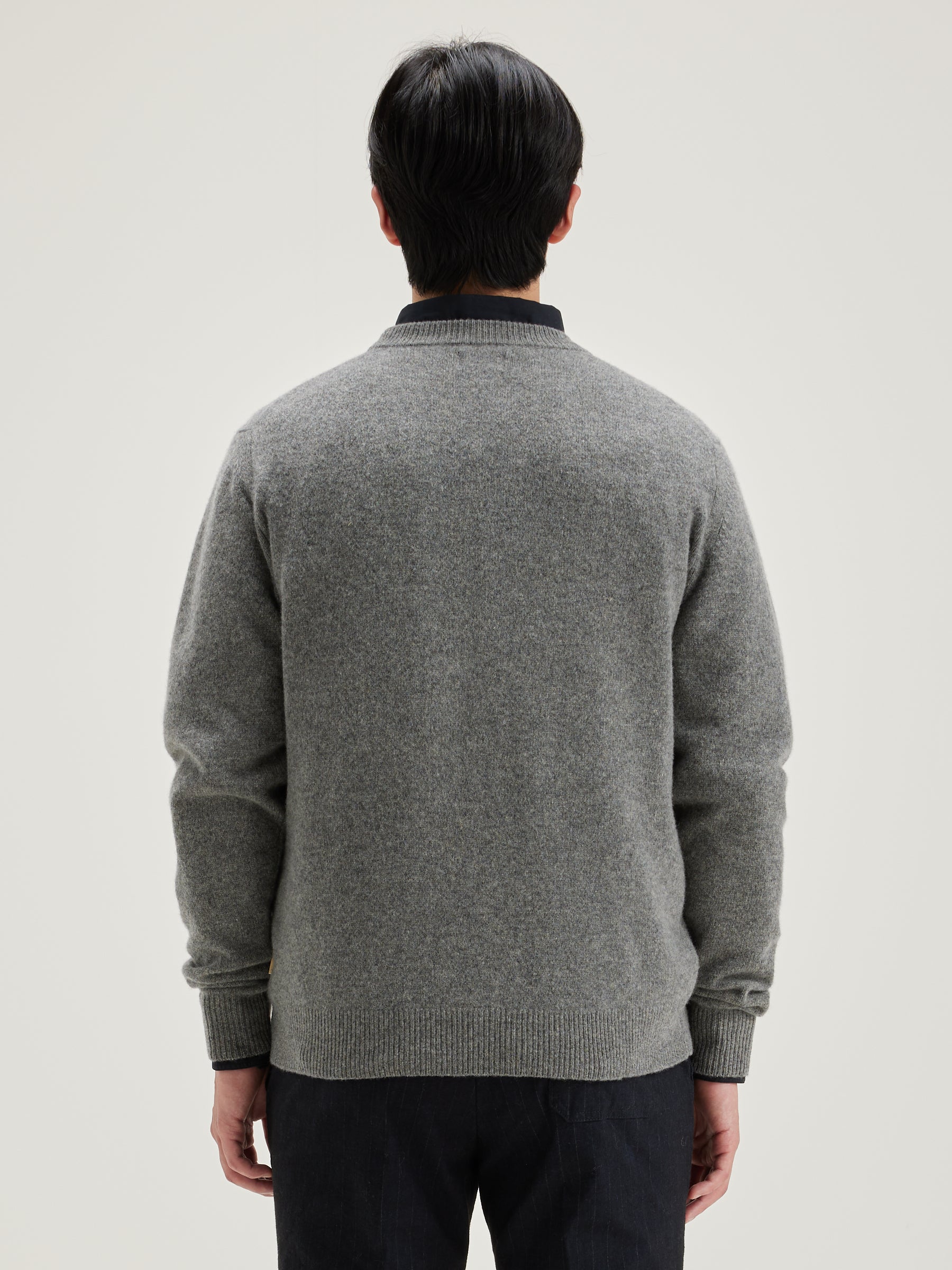 Donoon Crew-neck Sweater - Mid grey For Men | Bellerose