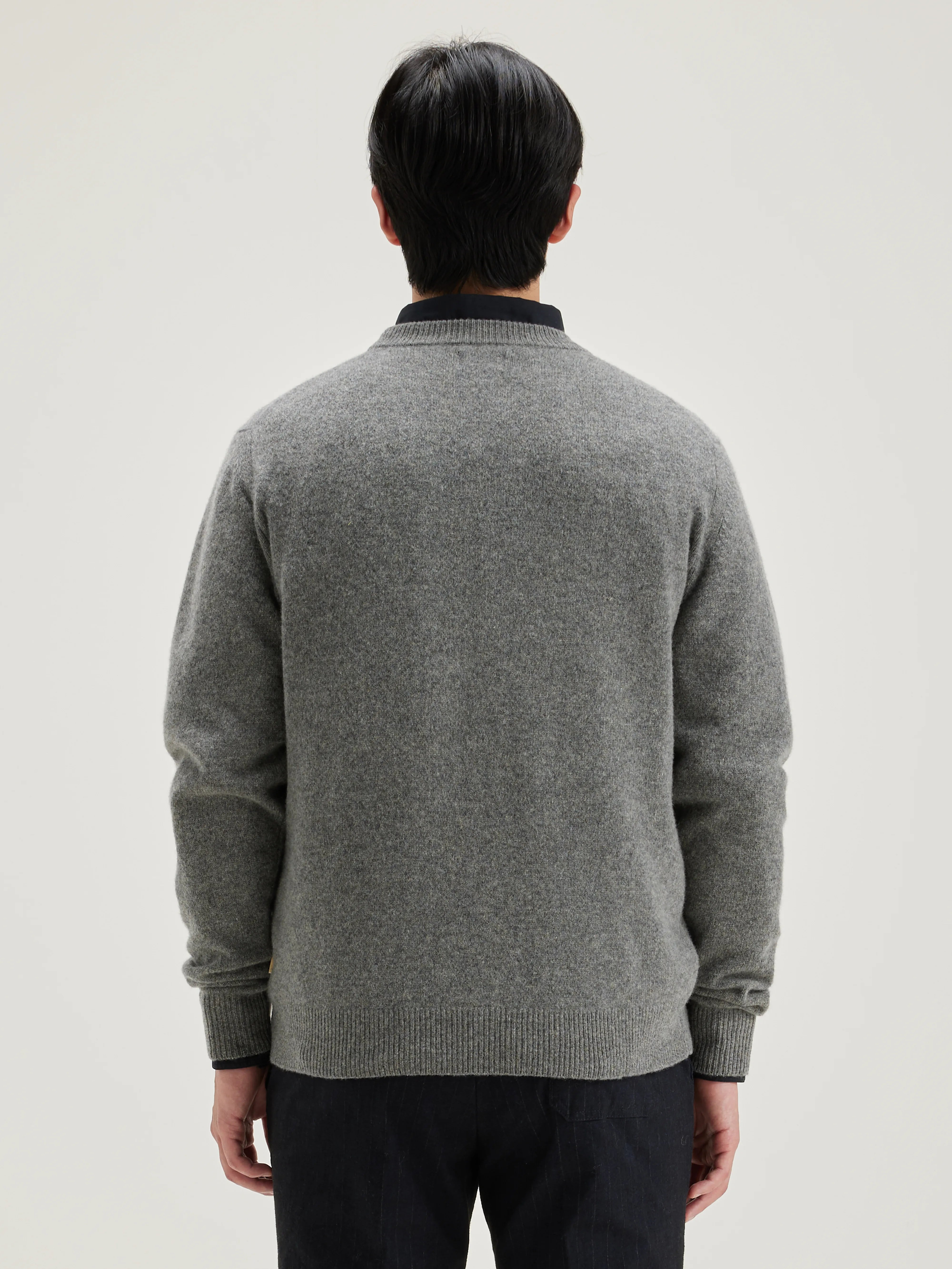 Pull Col Rond Donoon - Mid grey Pour Homme | Bellerose