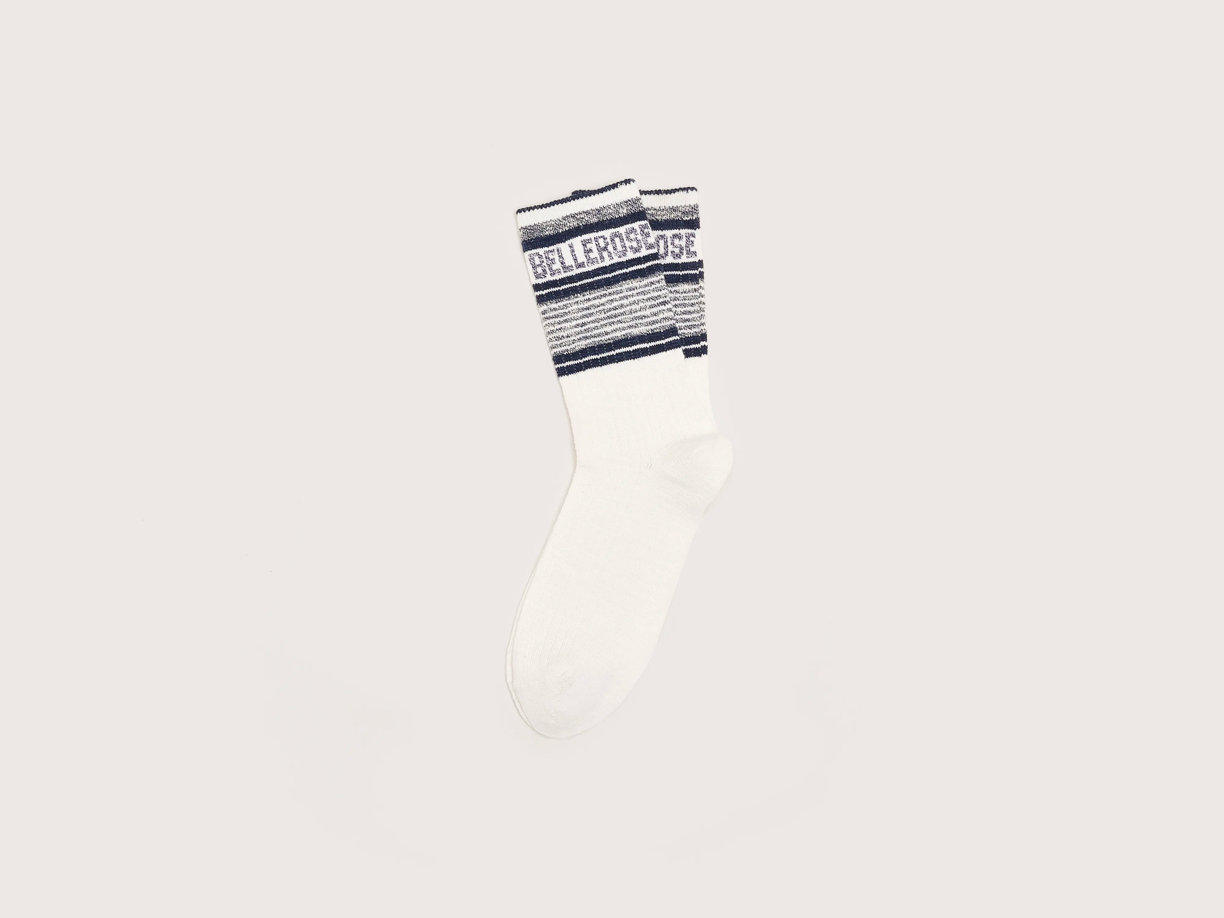 Bort Ribbed Socks - Ecru / Navy / Worker For Men | Bellerose