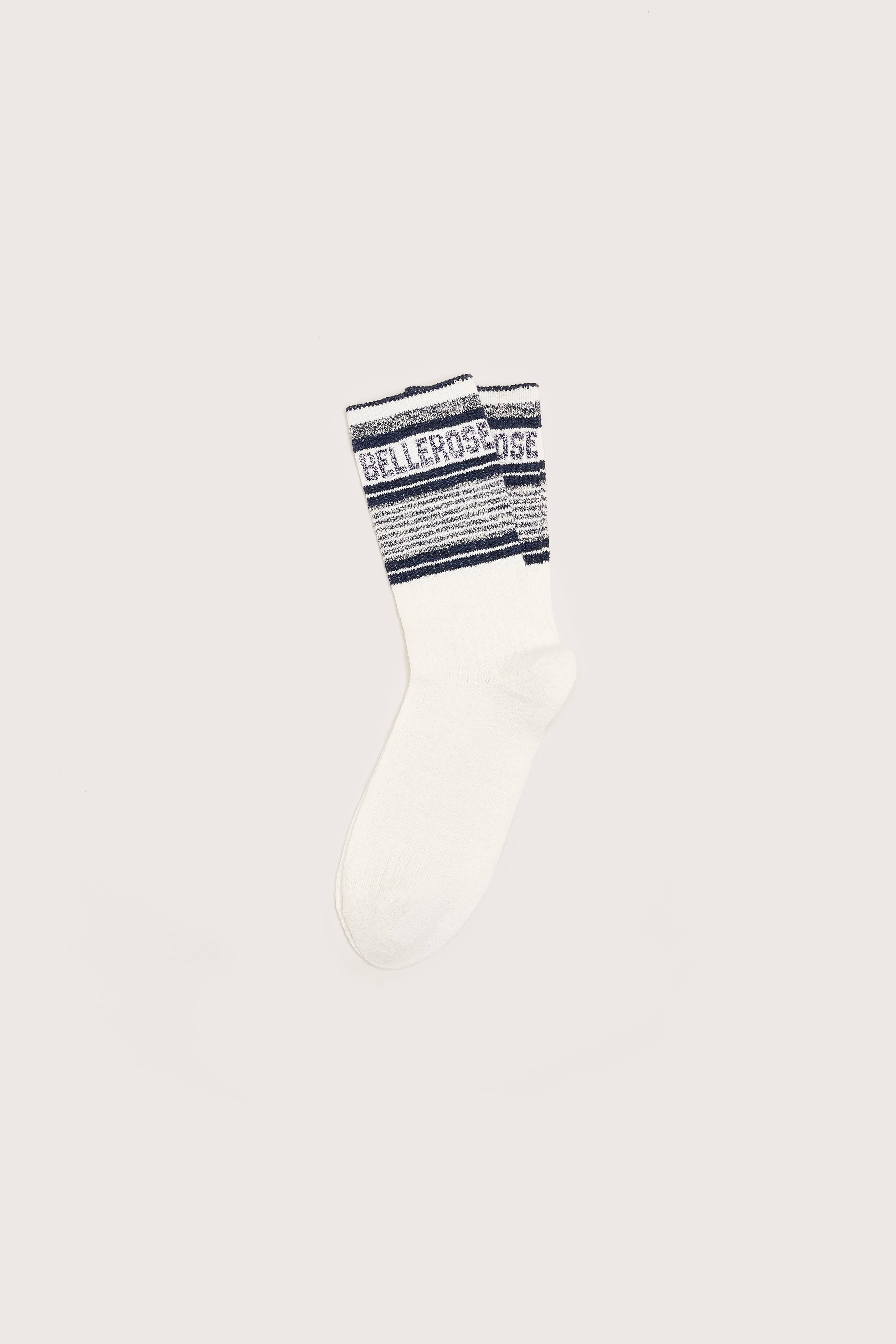 Chaussettes Côtelées Bort - Ecru / Navy / Worker Pour Homme | Bellerose