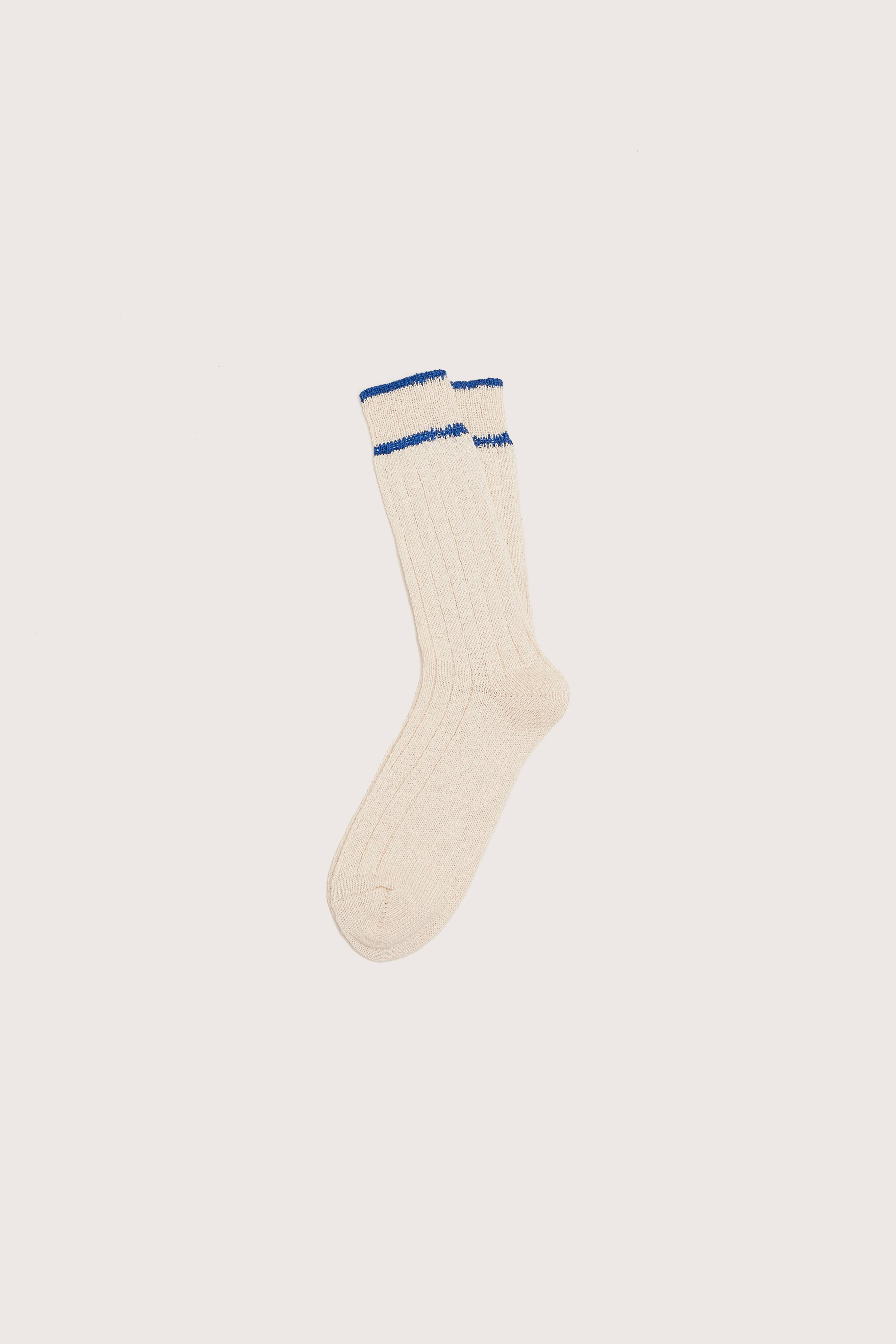 Bino Ribbed Socks - Gitane / Natural For Men | Bellerose