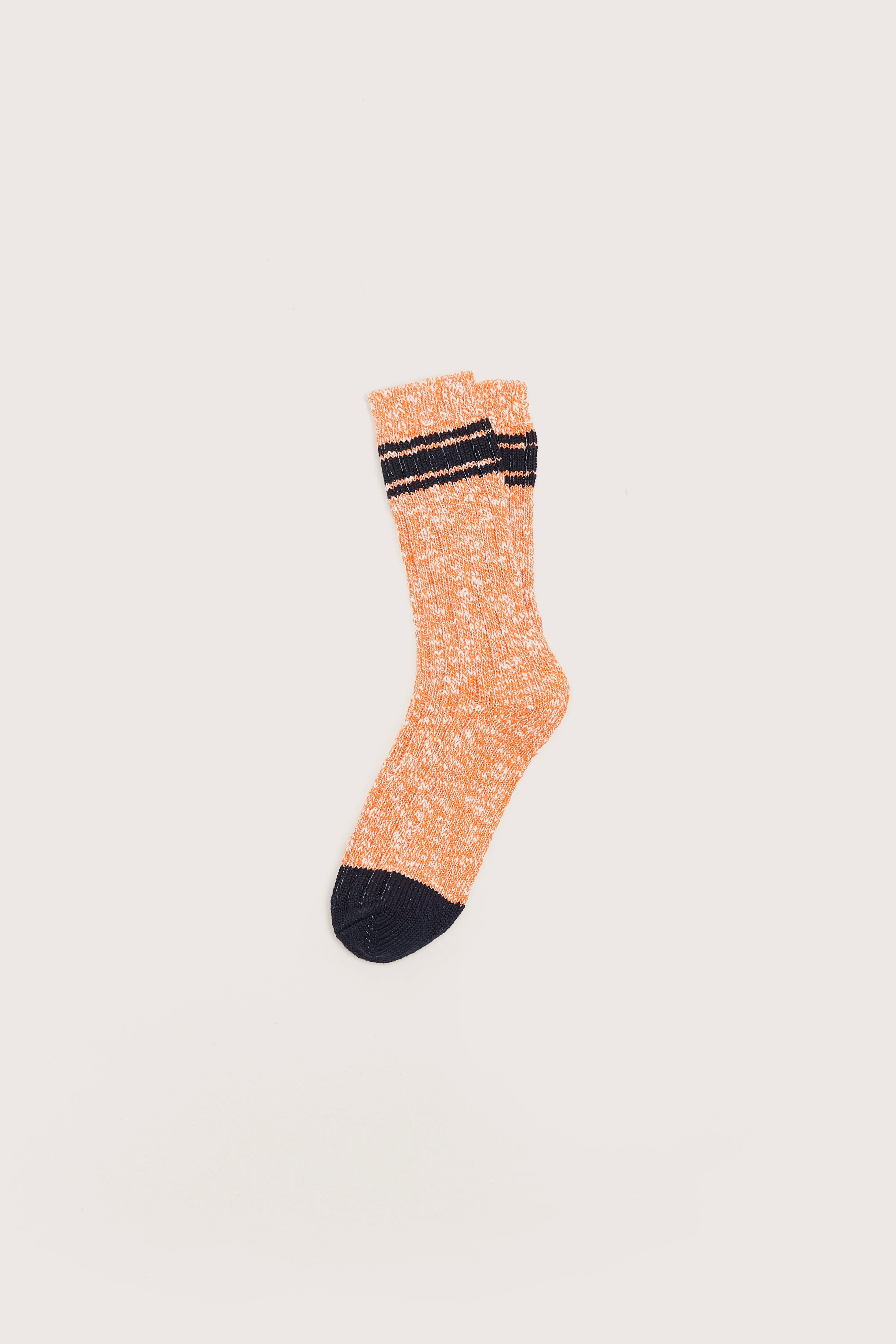 Chaussettes Classiques Varem - Navy / Orange Pour Homme | Bellerose