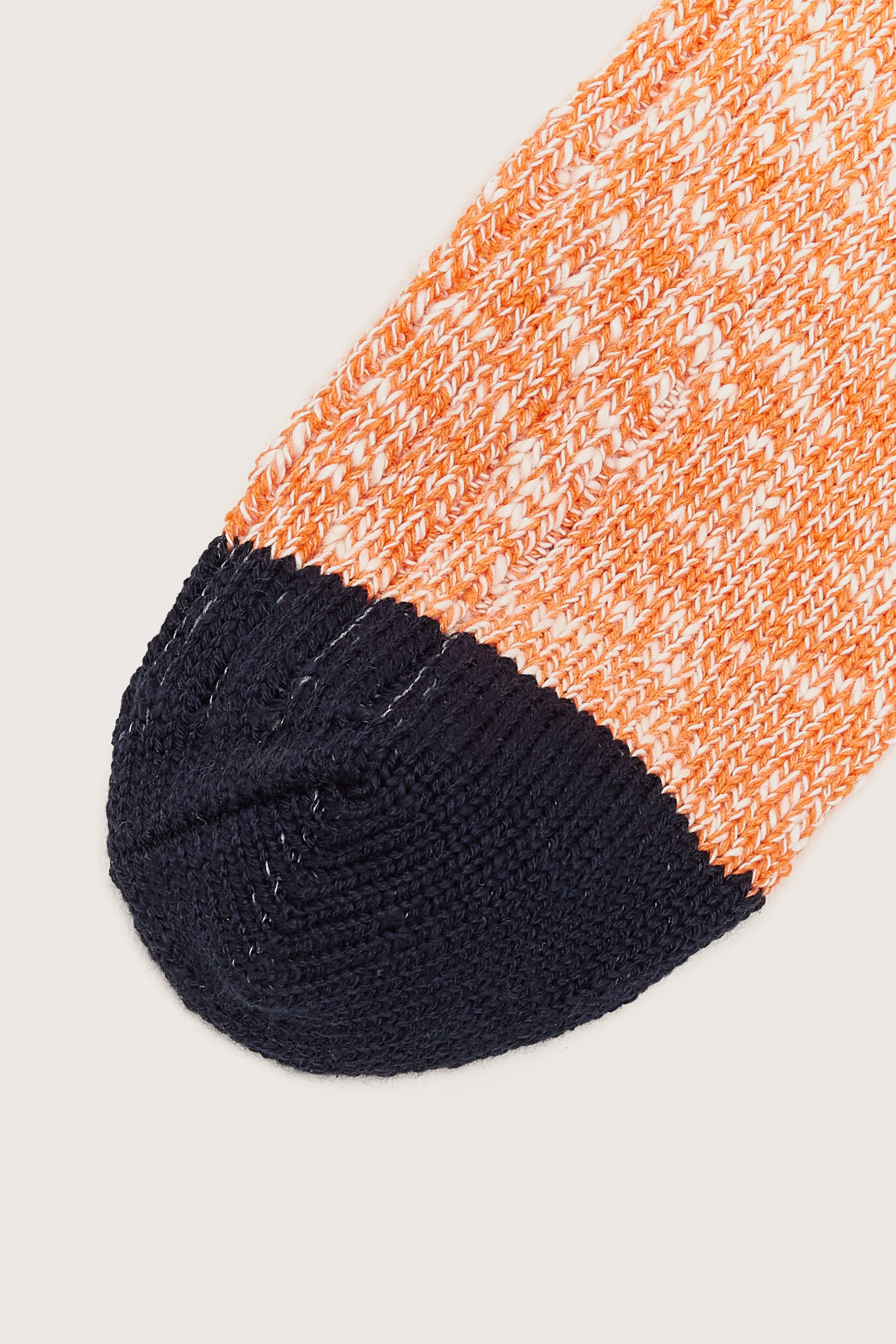 Chaussettes Classiques Varem - Navy / Orange Pour Homme | Bellerose