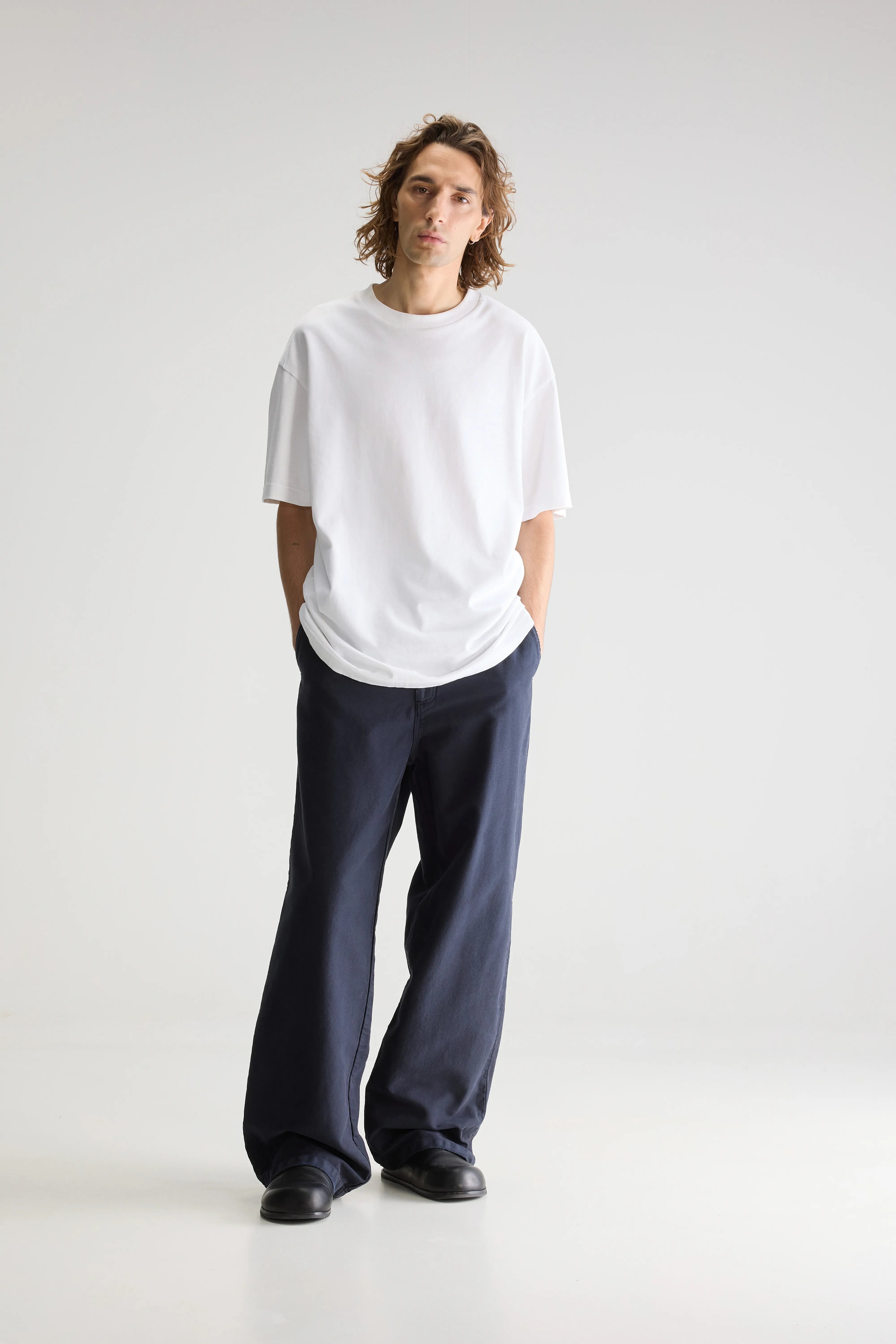 Pole Wide Trousers - Navy For Men | Bellerose