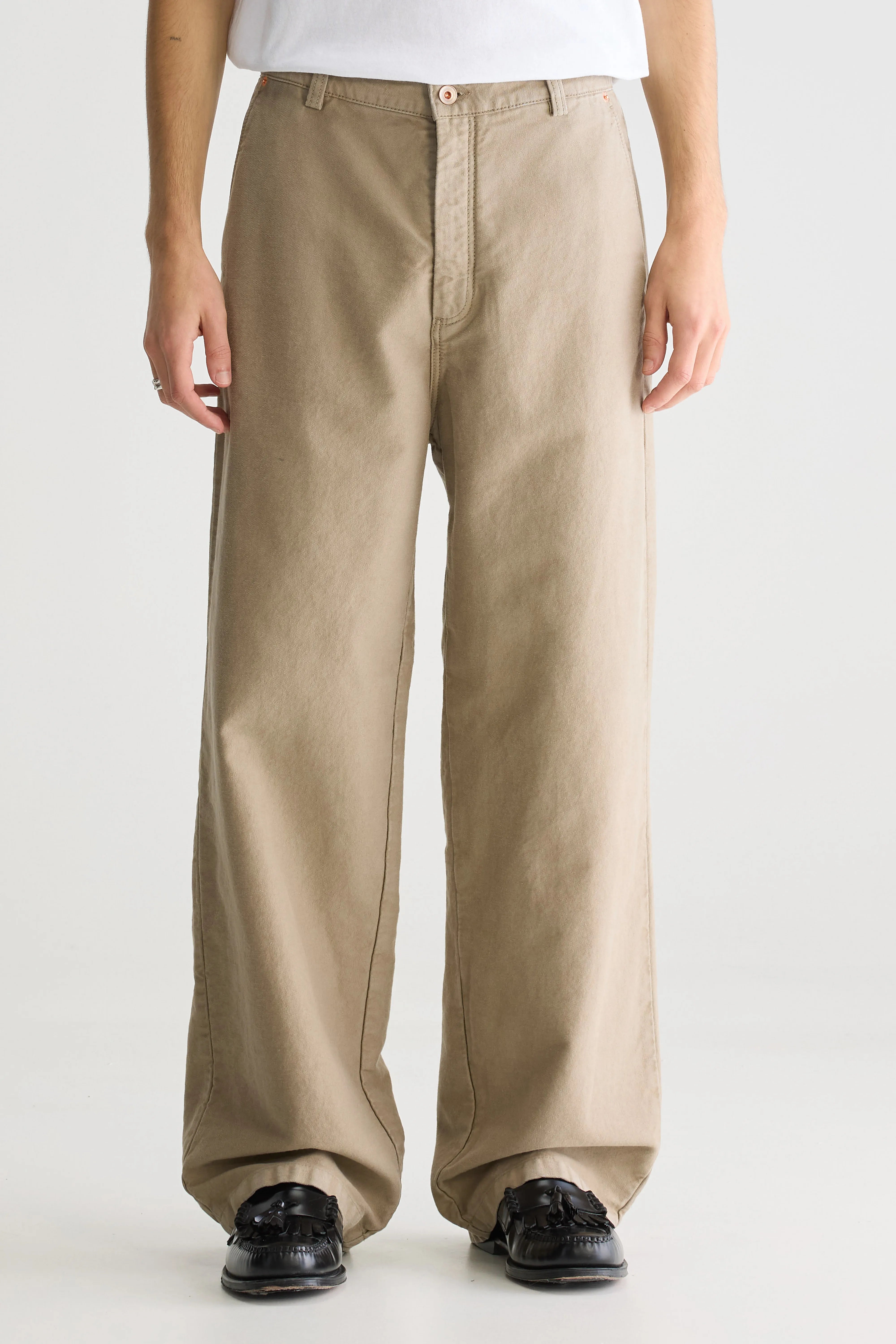 Pole Wide Trousers - Wolf For Men | Bellerose