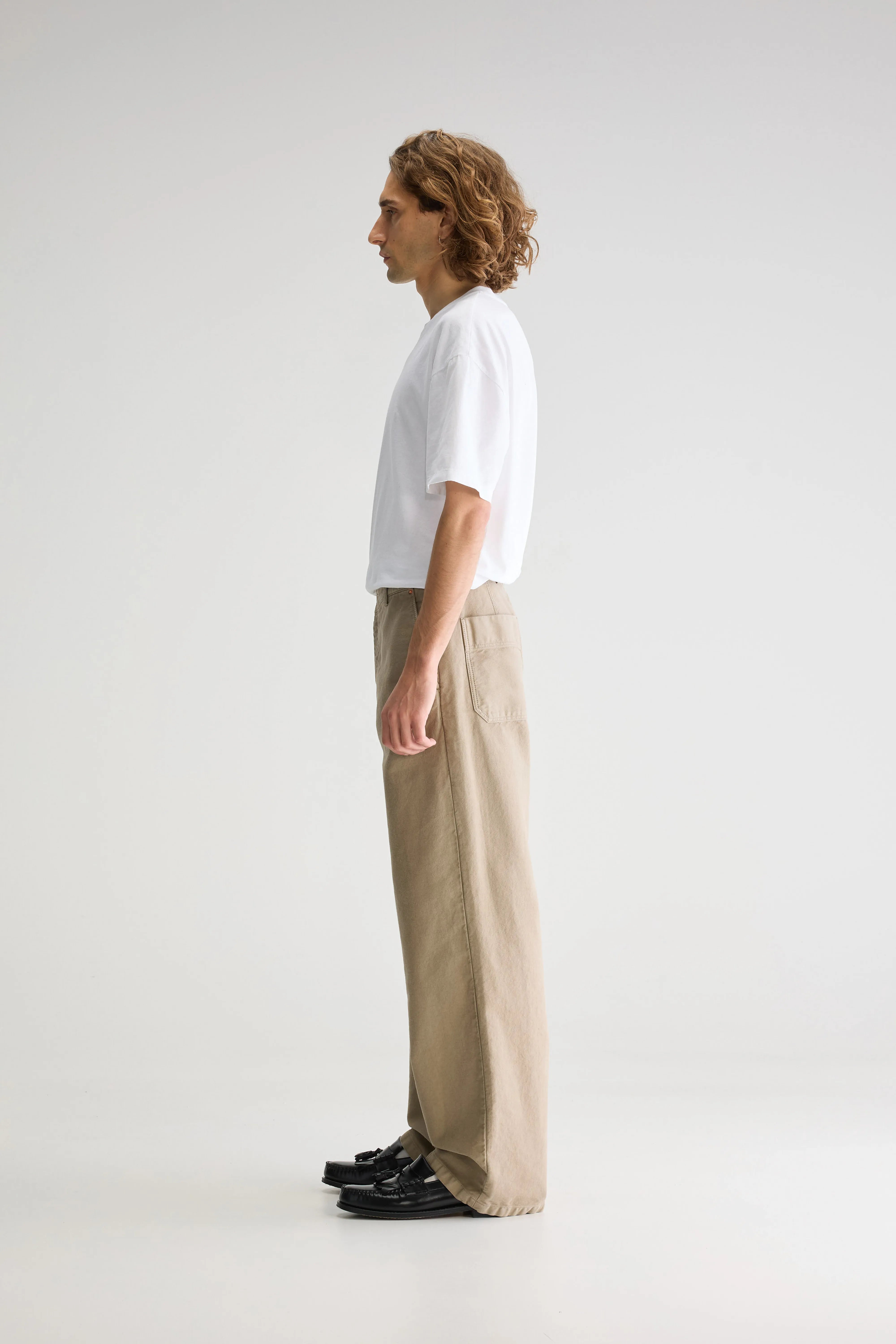 Pole Wide Trousers - Wolf For Men | Bellerose