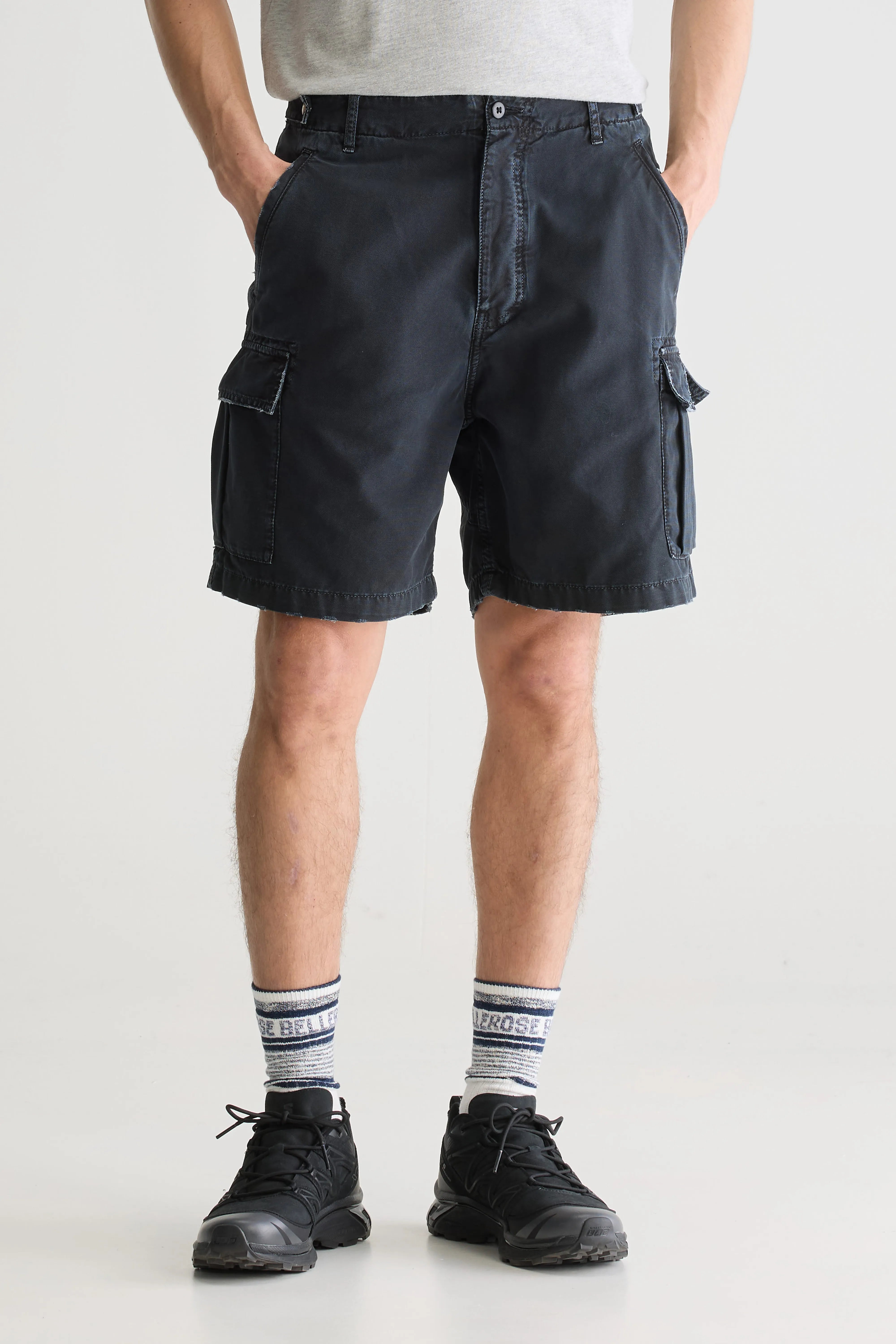 Short En Denim Karlo - Charcoal Pour Homme | Bellerose