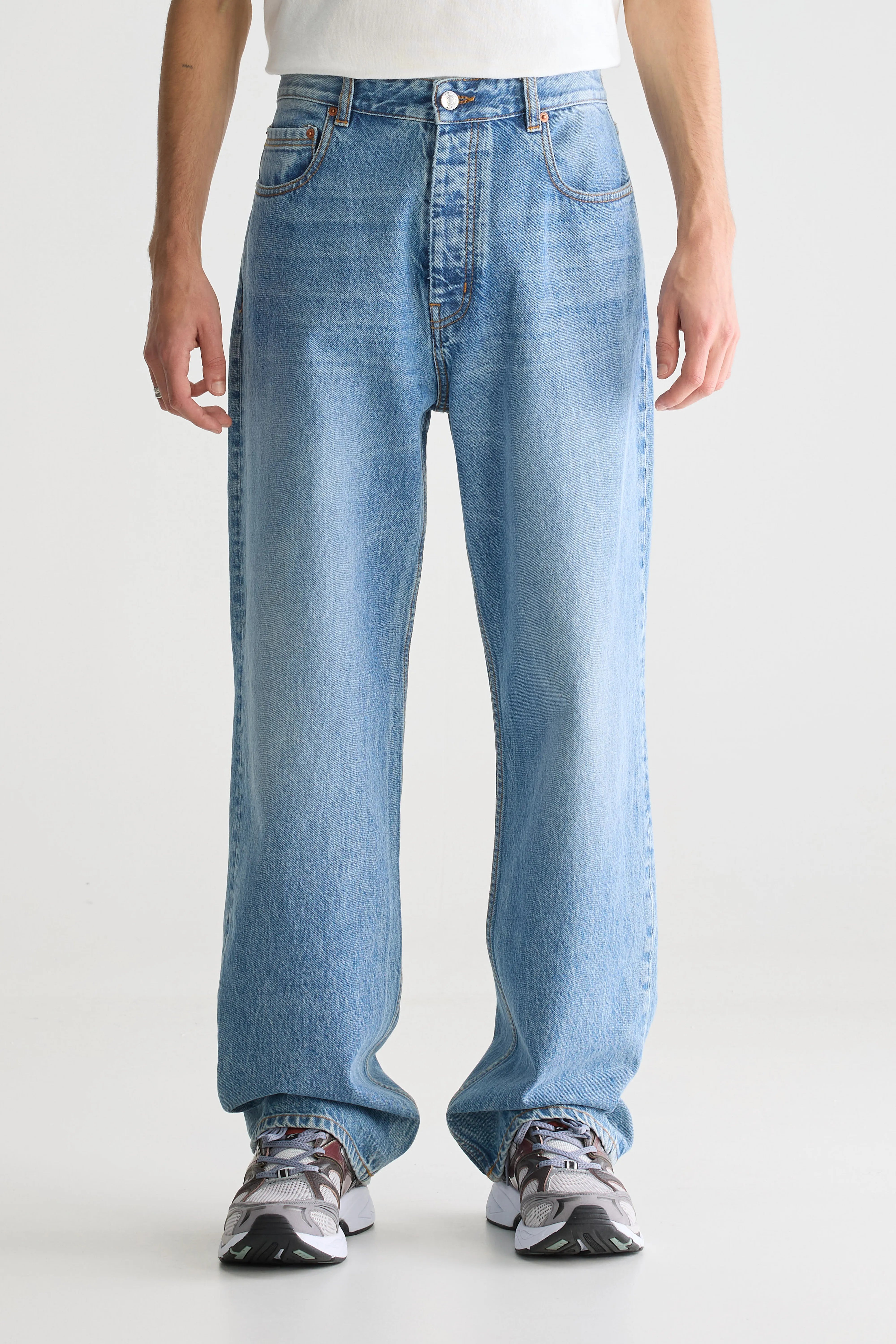 Denim N. 08 Straight Jeans - Vintage lt blue For Men | Bellerose