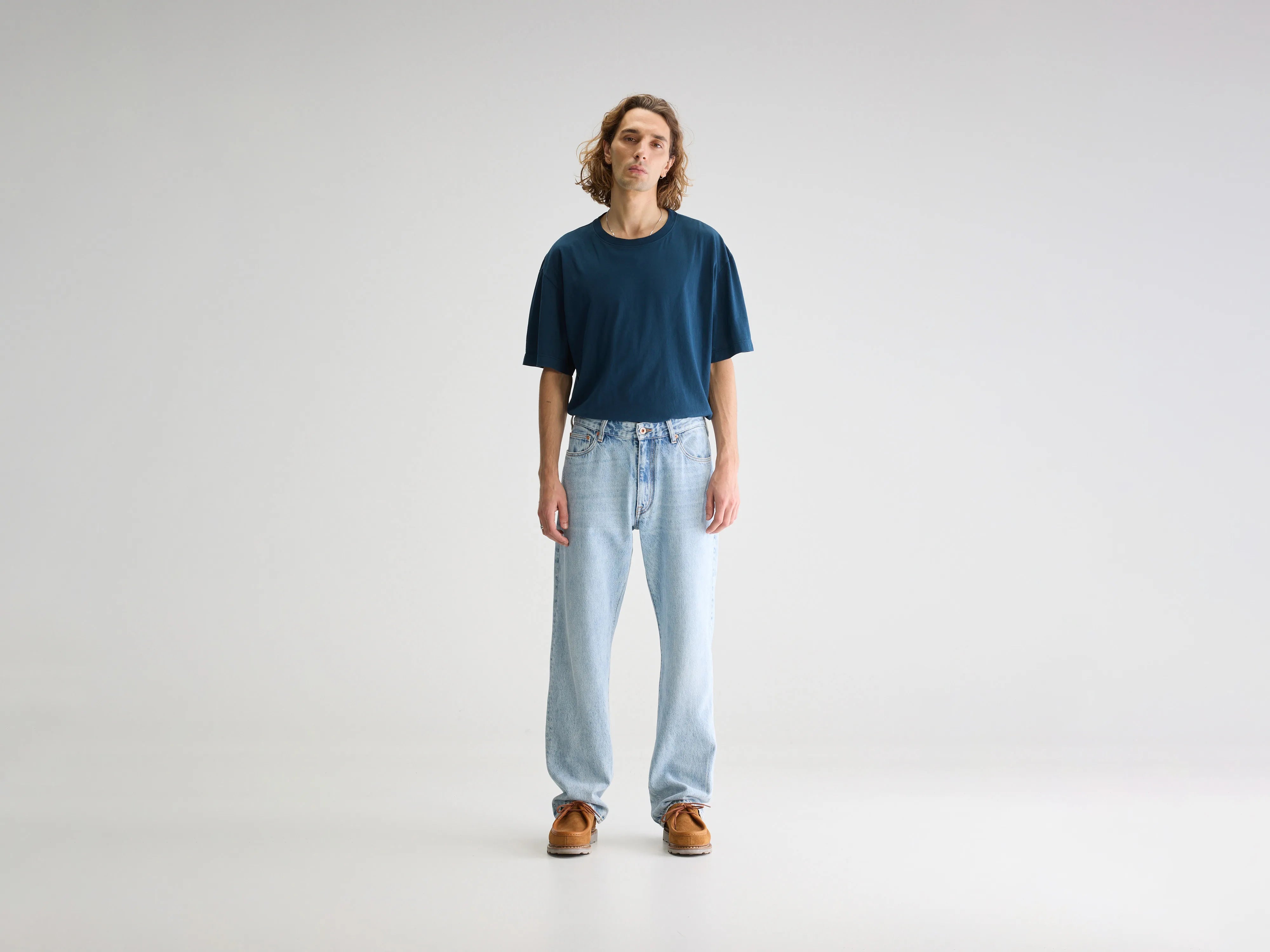 Denim N. 09 Jean Droit - Used lt blue Pour Homme | Bellerose