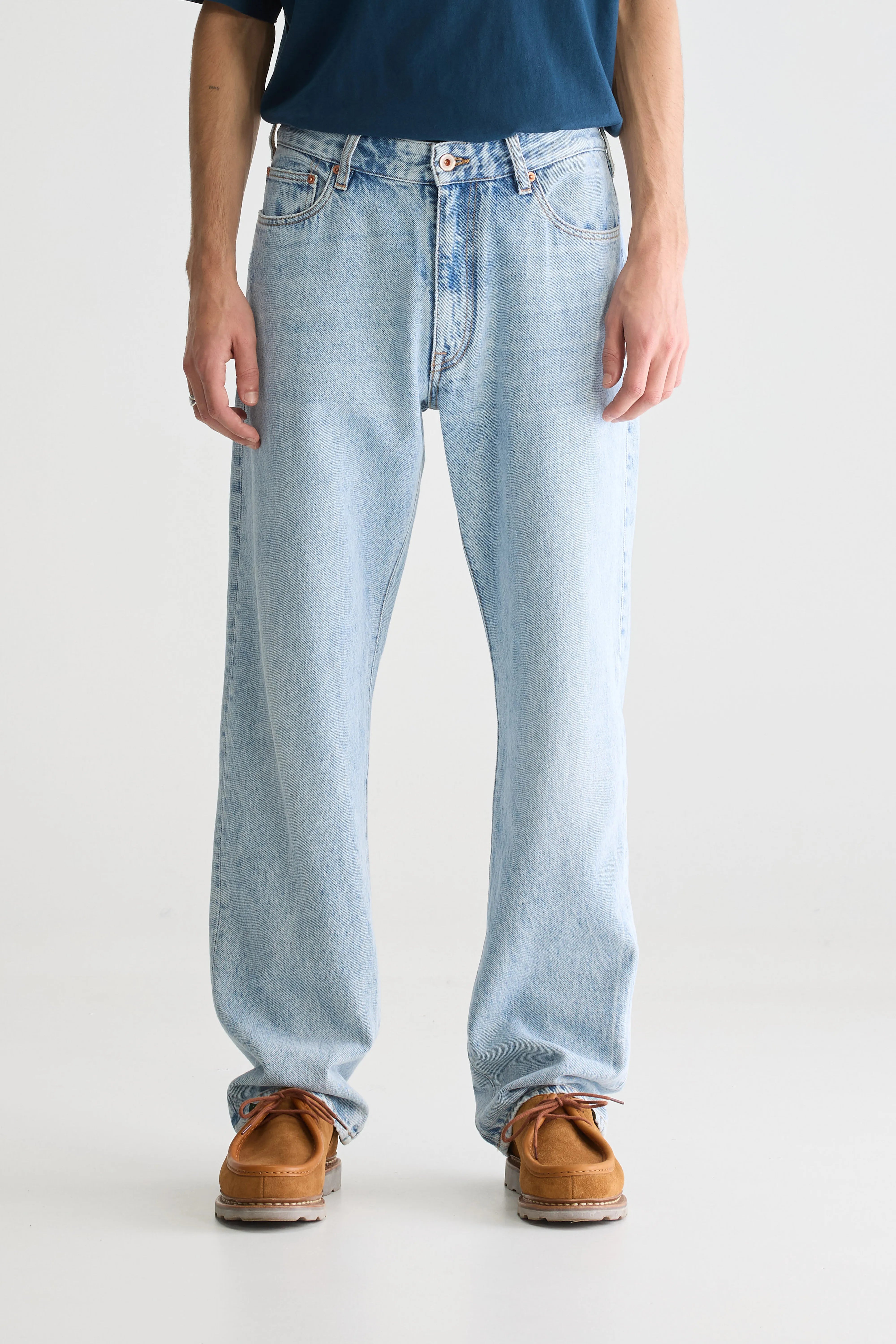 Denim N. 09 Straight Jeans - Used lt blue For Men | Bellerose