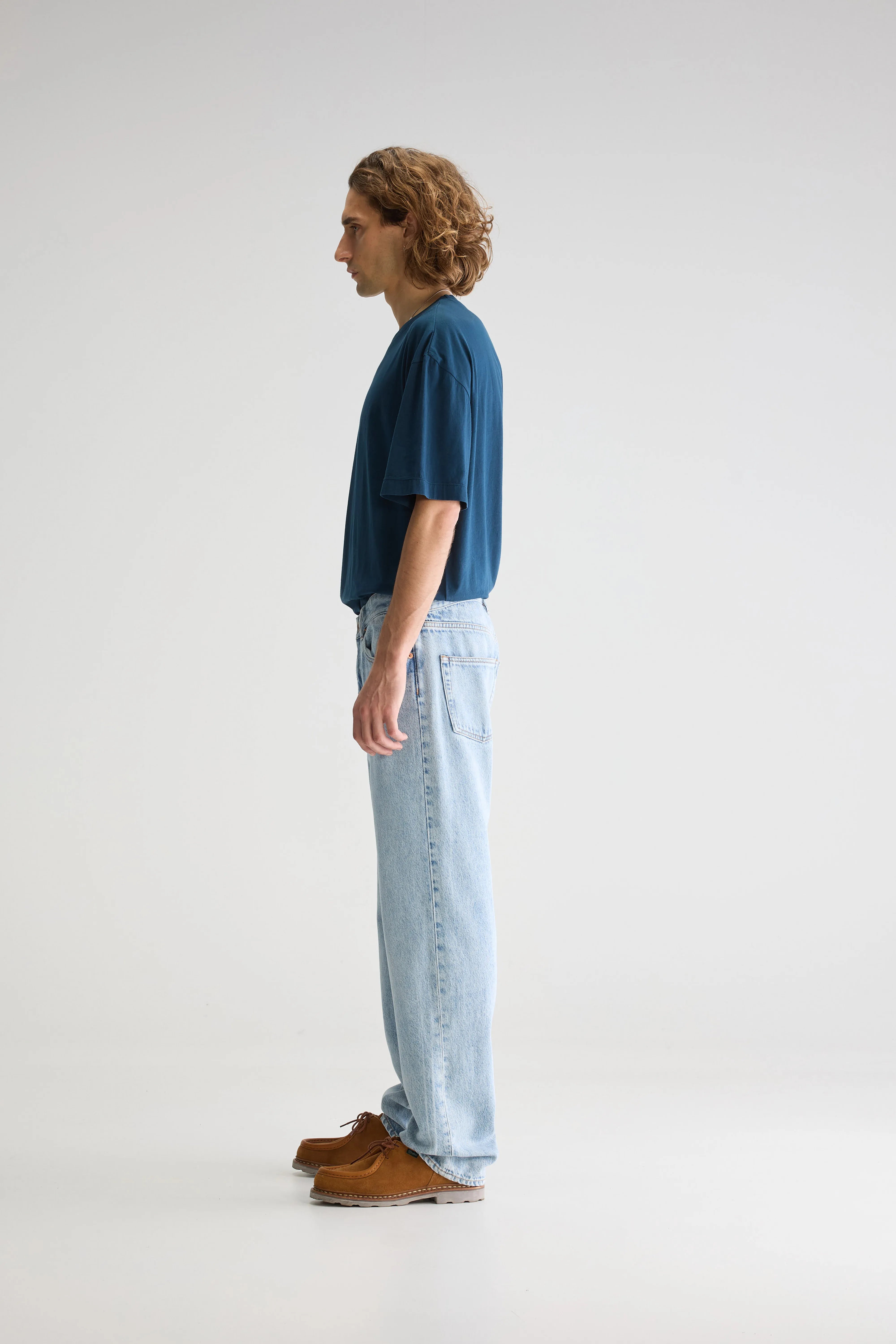 Denim N. 09 Straight Jeans - Used lt blue For Men | Bellerose