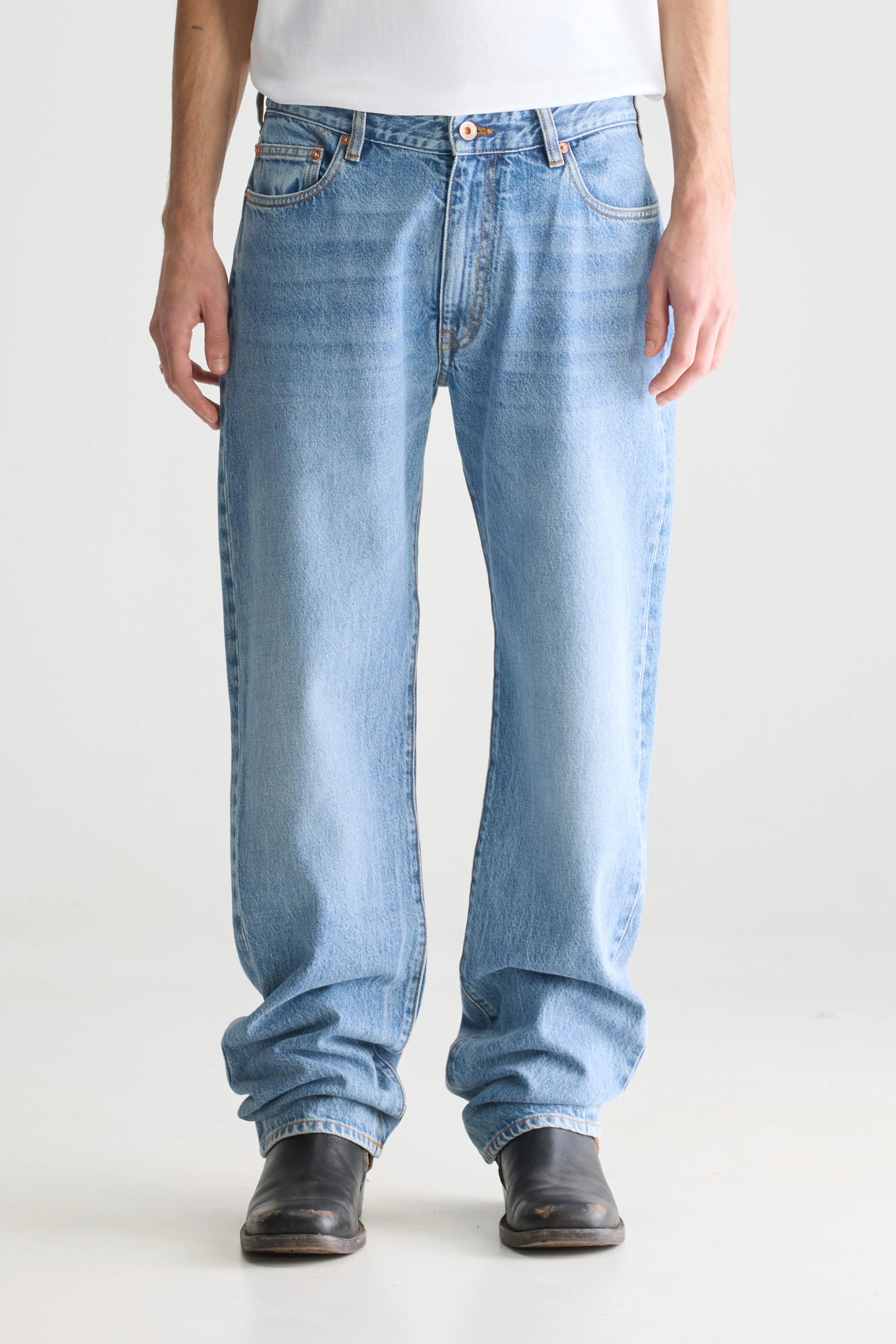 Denim N. 09 Jean Droit - Vintage lt blue Pour Homme | Bellerose