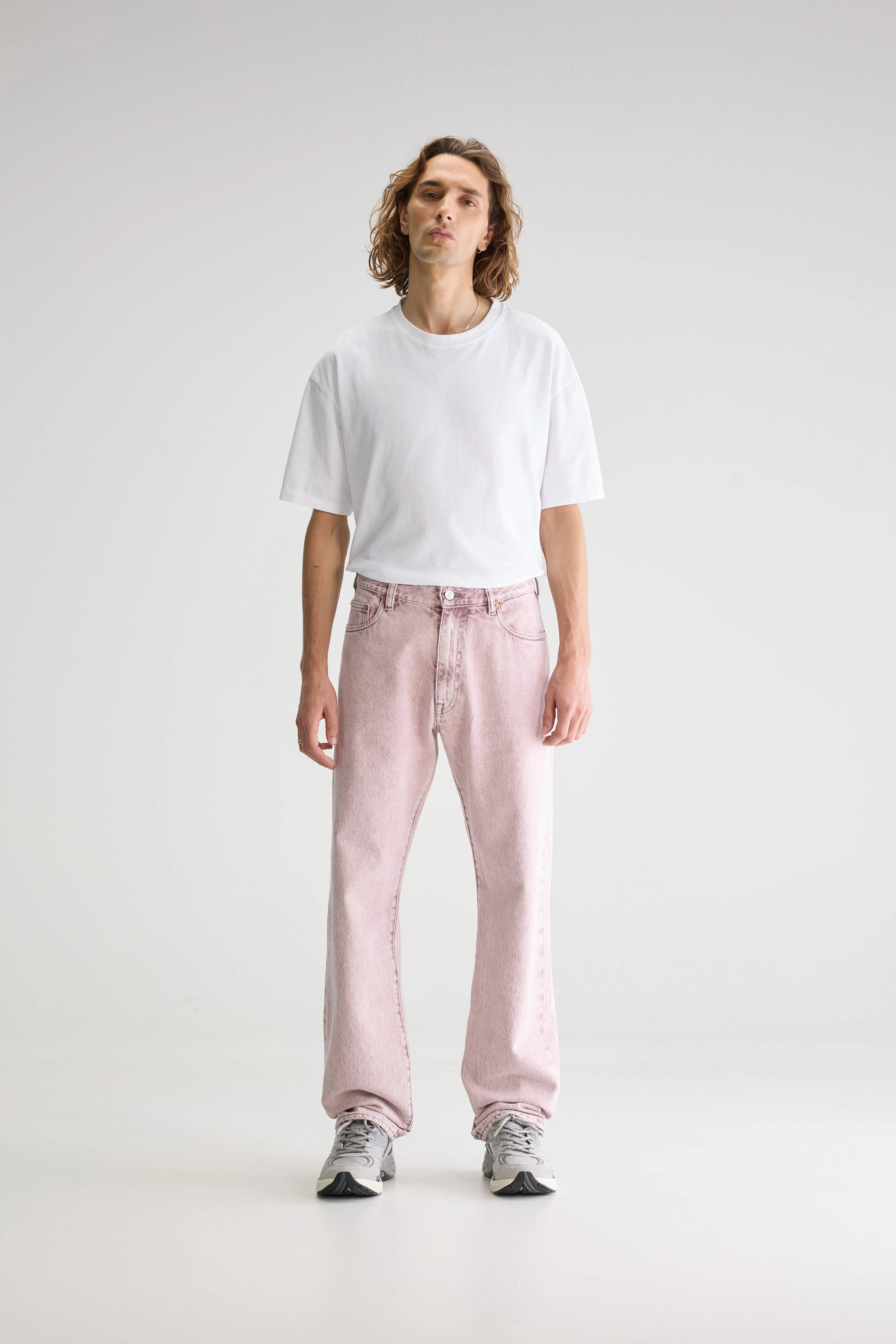 Denim N. 09 Straight Jeans - Pink stone For Men | Bellerose