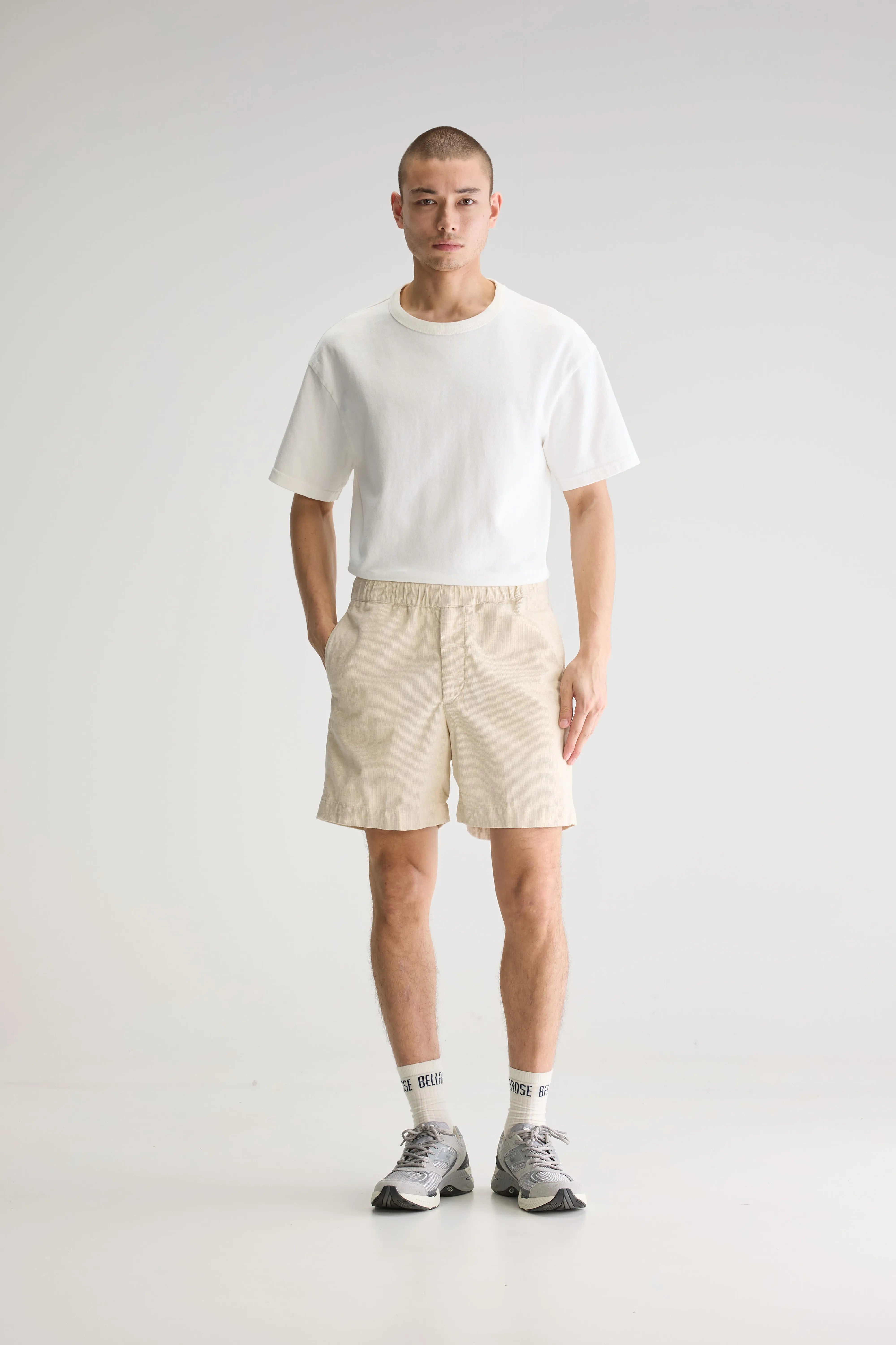 Sean Relaxed Shorts - Calcaire For Men | Bellerose