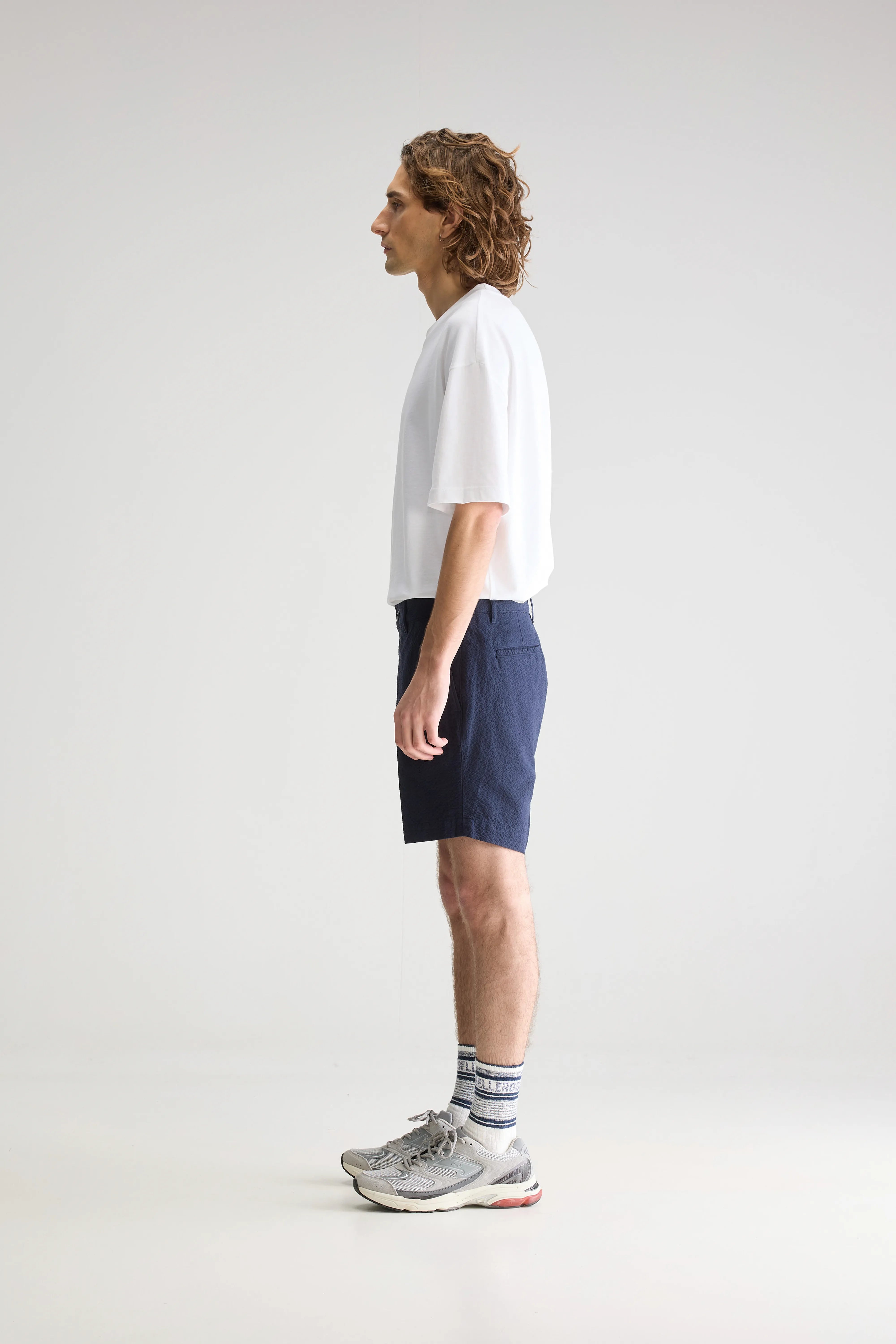 Sequoi Regular Shorts - Navy Voor Heren | Bellerose