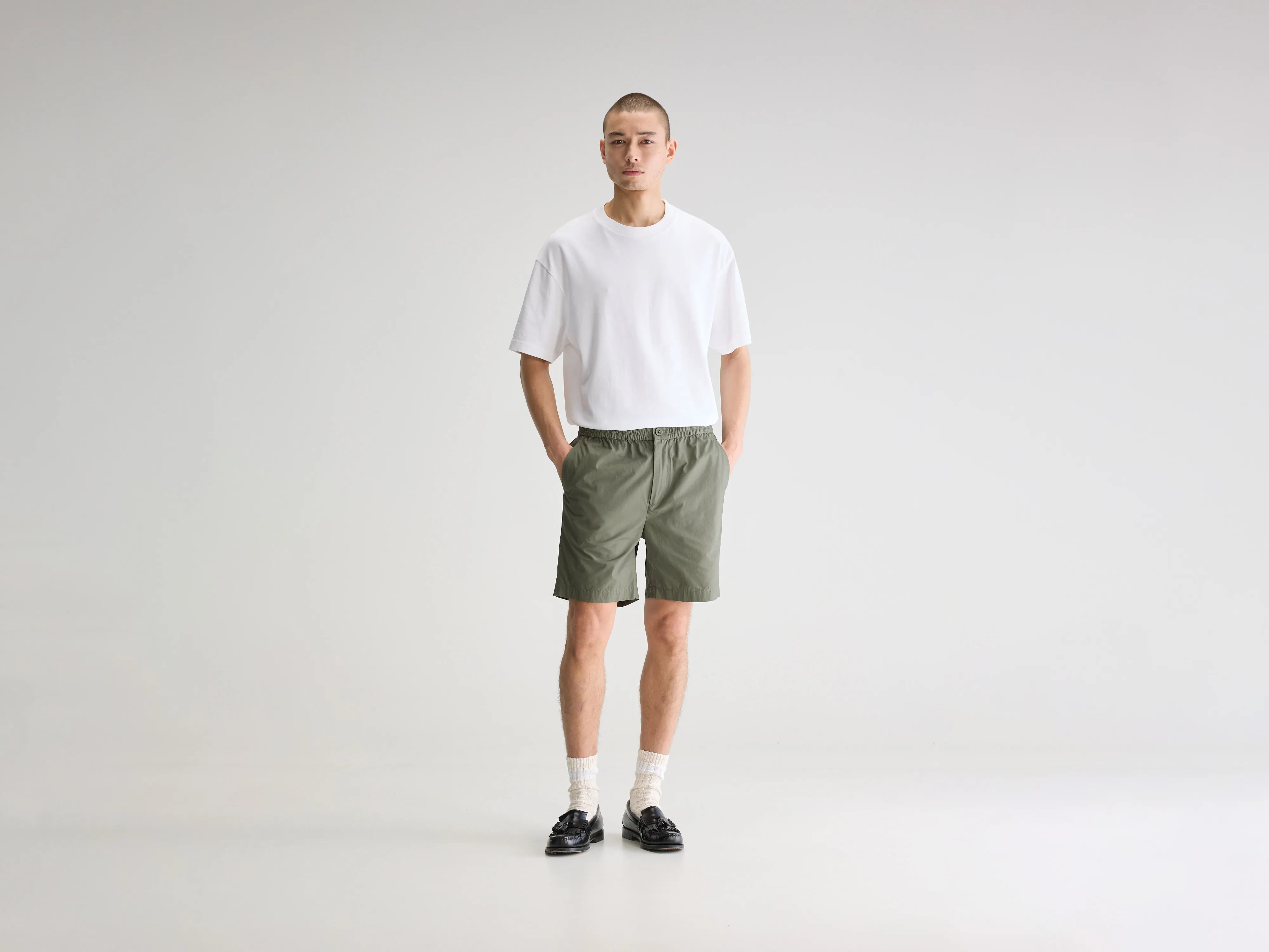 Joel Klassieke Shorts - Army Voor Heren | Bellerose