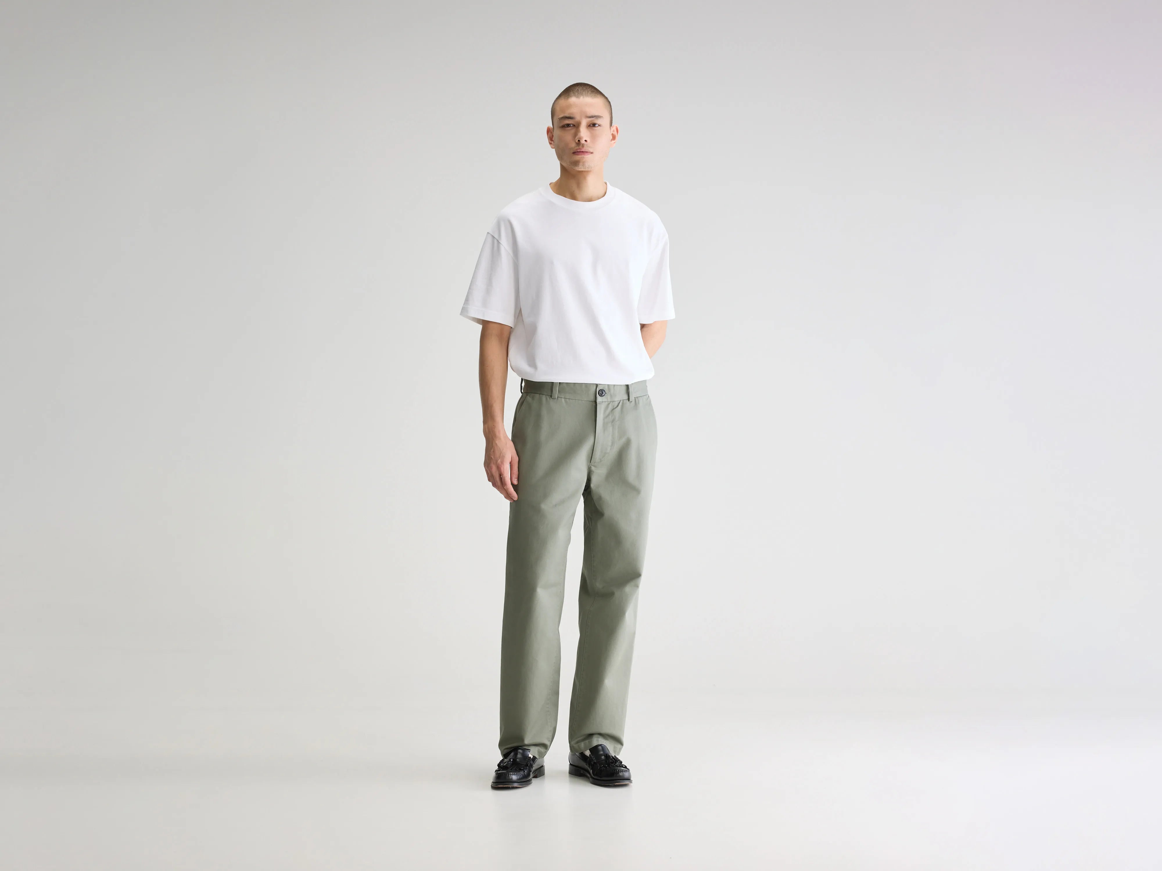 Jaggot chino broek (251 / M / DUSTY OLIVE)