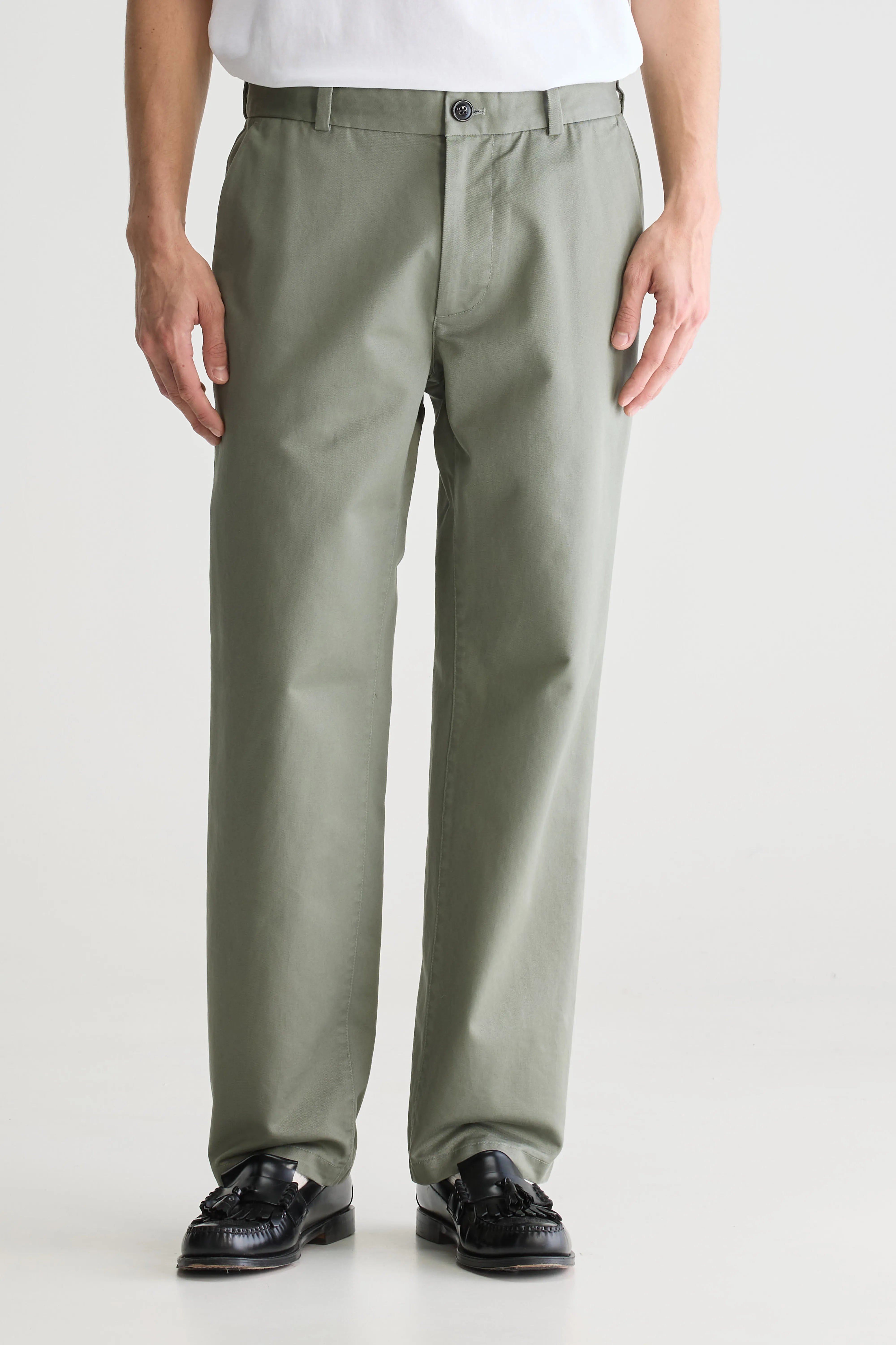 Pantalon Chino Jaggot - Dusty olive Pour Homme | Bellerose