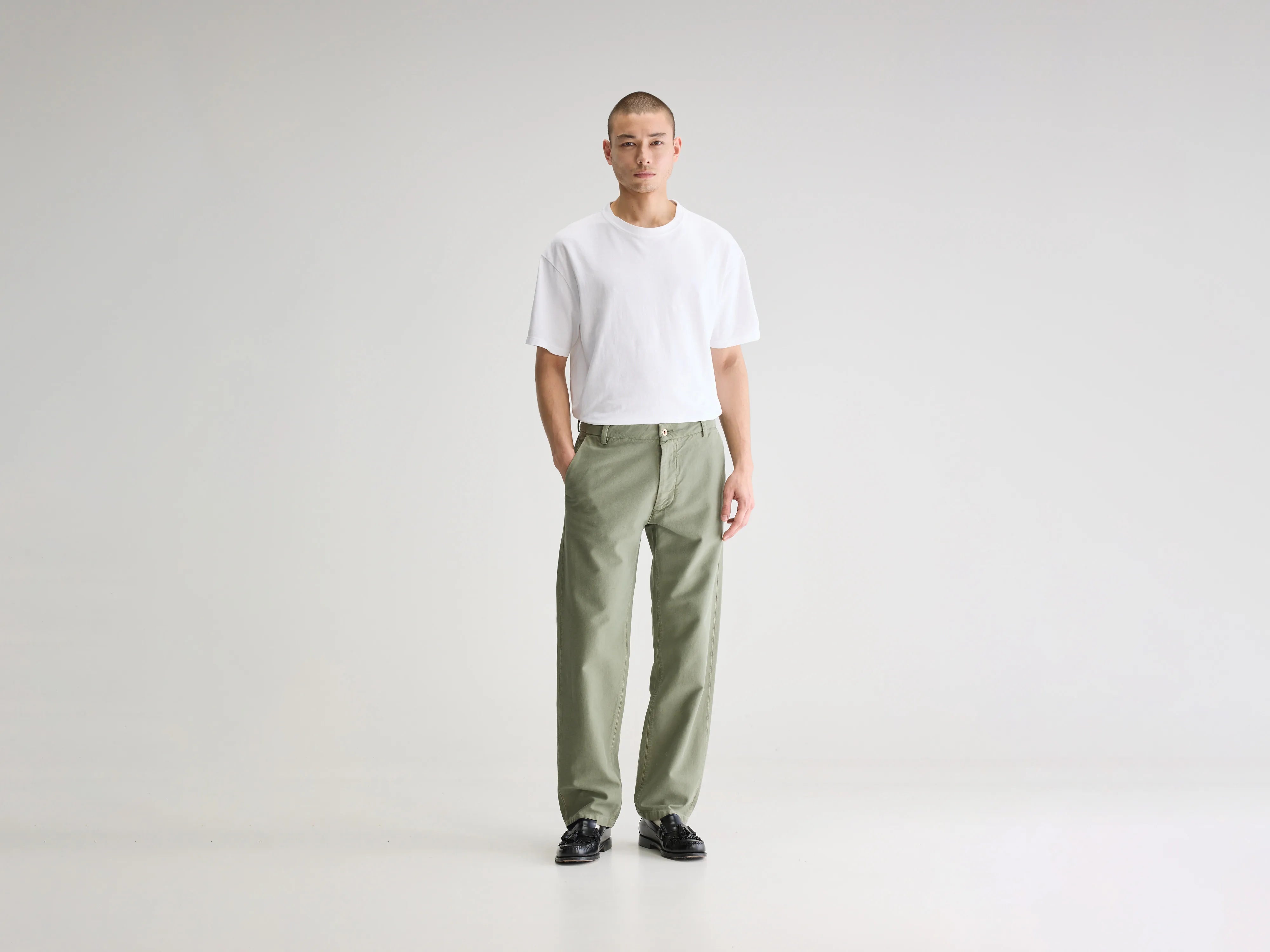 Jaggot Chino Trousers - Dusty olive For Men | Bellerose