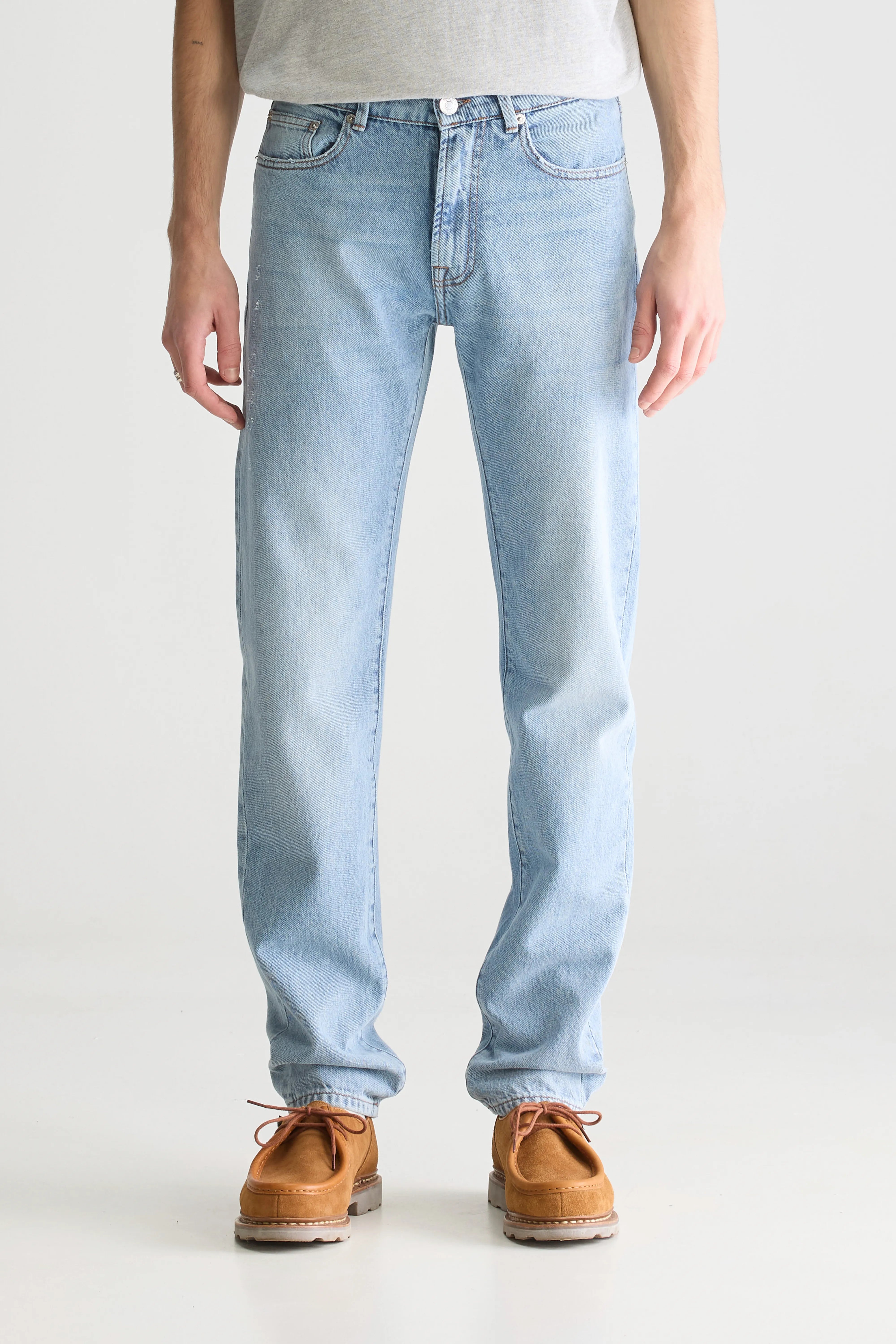 Denim N. 04 Tapered Jeans - Lt blue bleach For Men | Bellerose