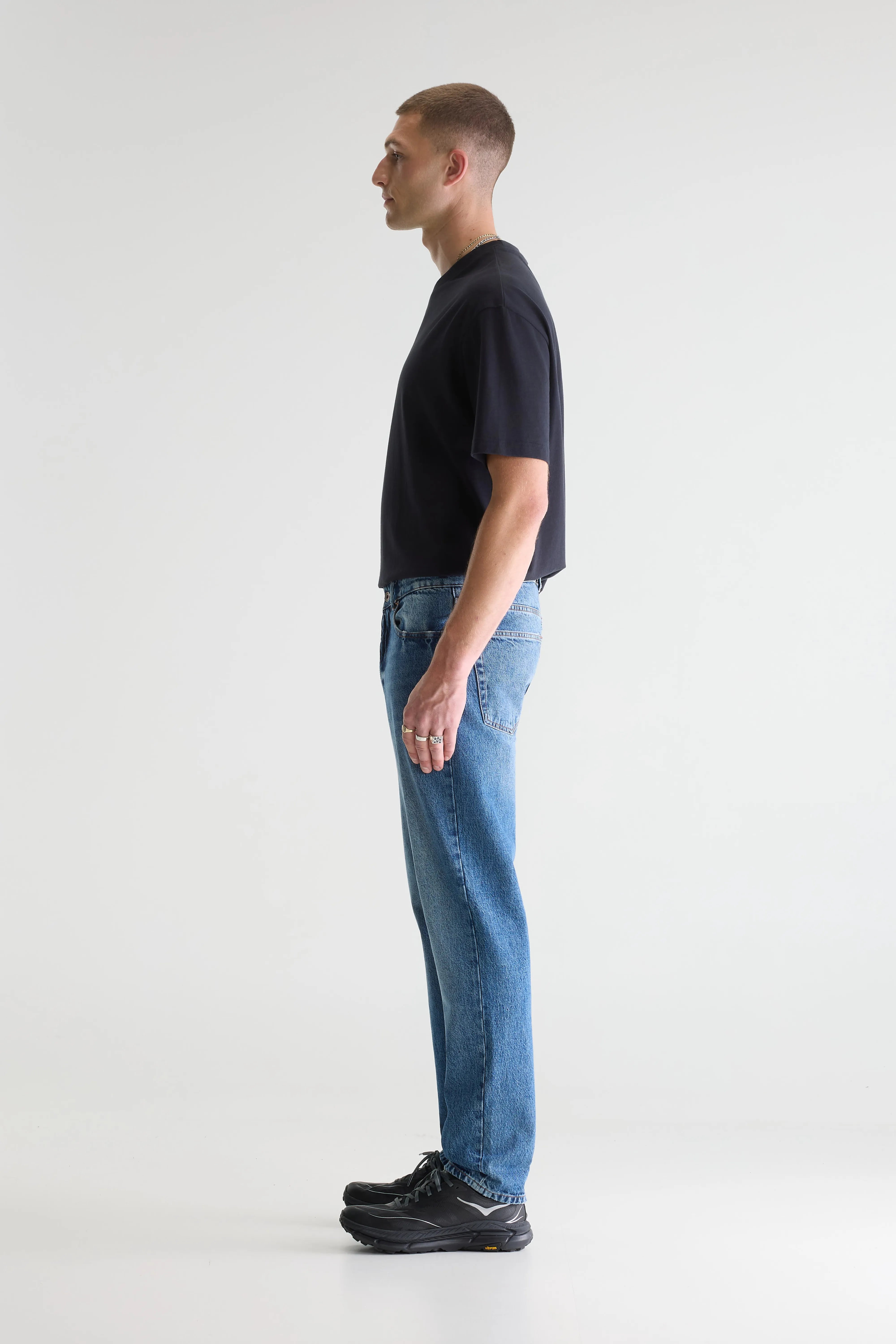 Denim N. 04 - Slim Blue Jeans - Md blue marble For Men | Bellerose