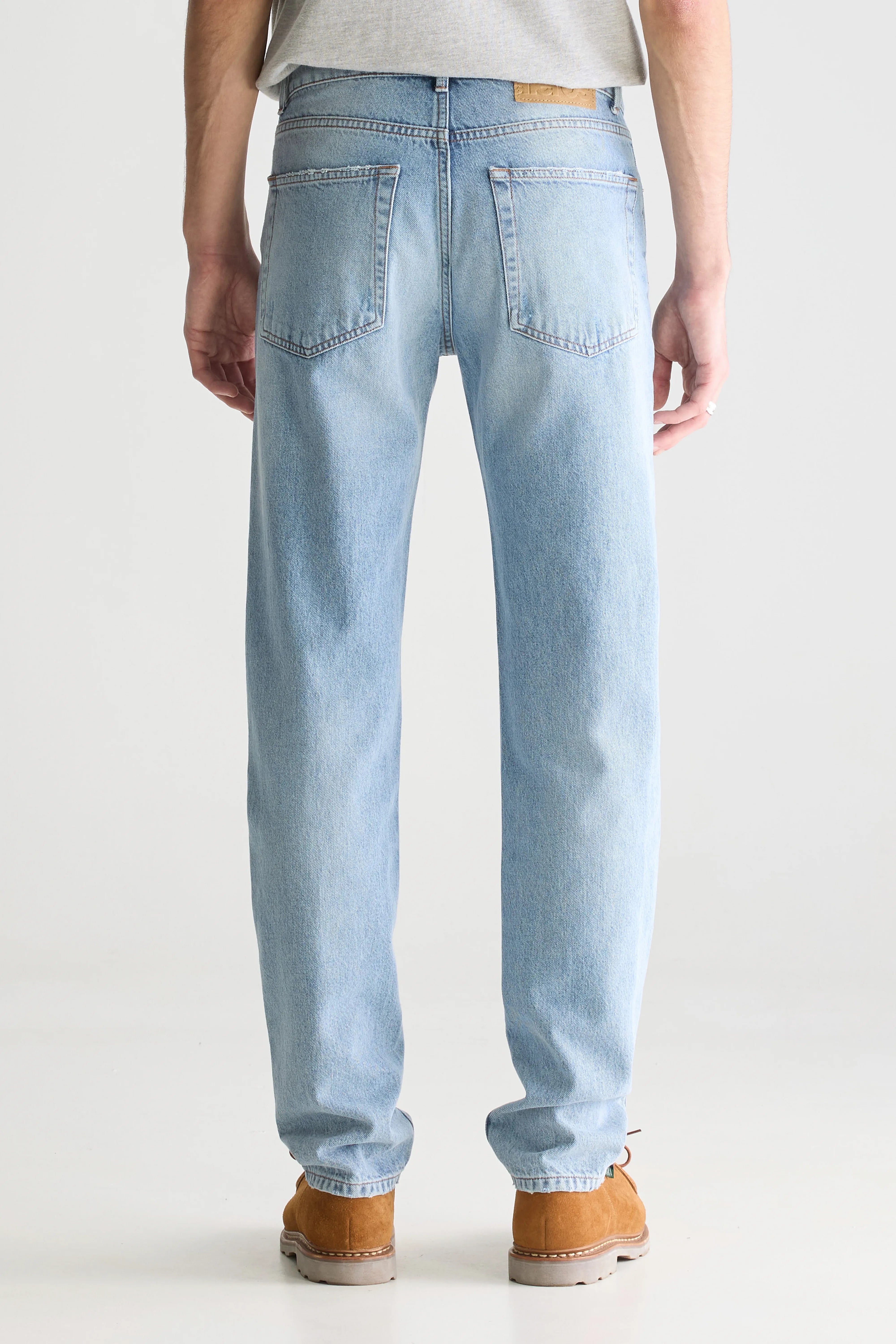 Denim N. 04 Straight Jeans - Lt blue bleach For Men | Bellerose