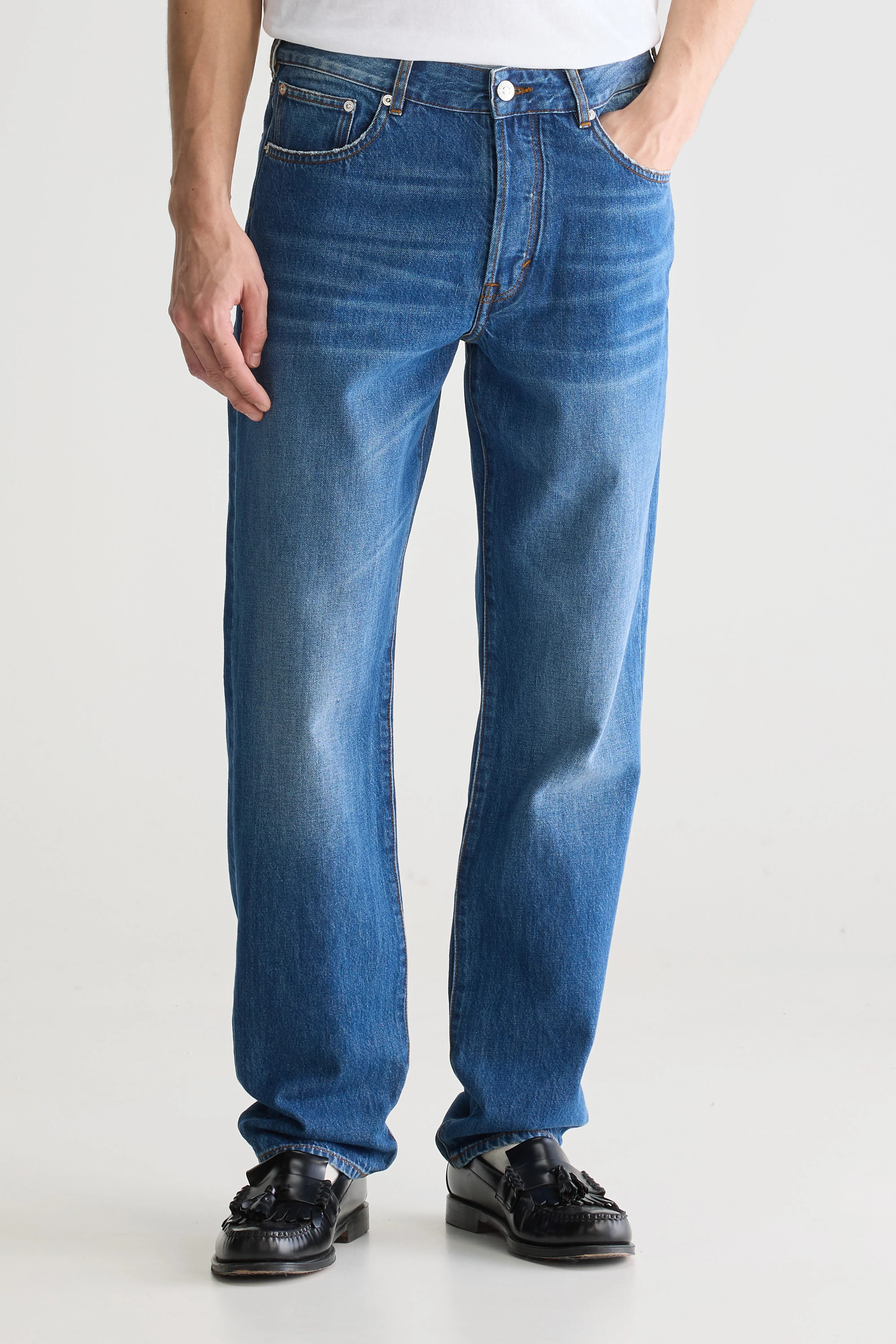 Denim N. 07 Jean Fuselé - Md blue bleach Pour Homme | Bellerose