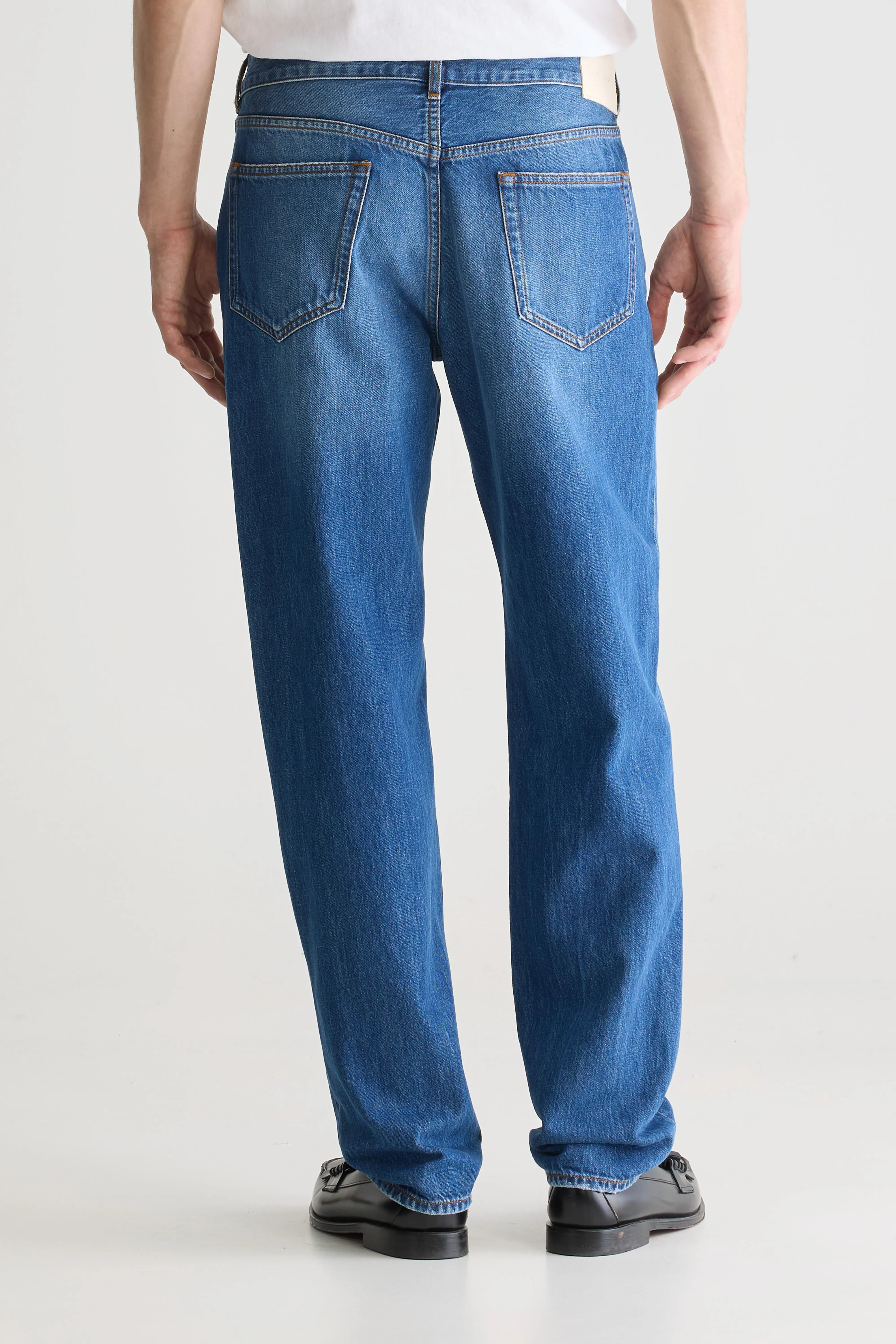 Denim N. 07 Tapered Jeans - Md blue bleach For Men | Bellerose