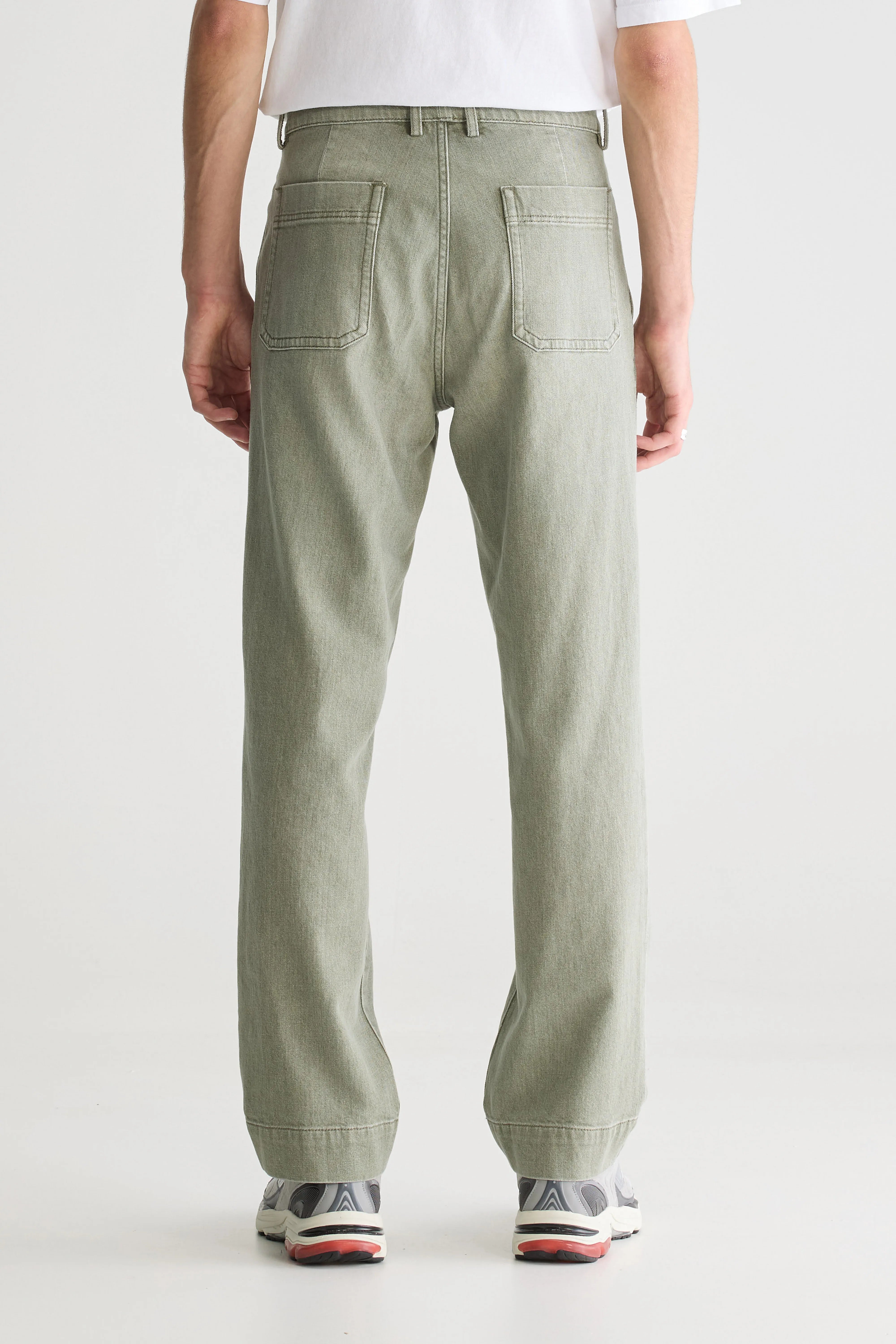 Pen Straight Jeans - Used dusty olive For Men | Bellerose