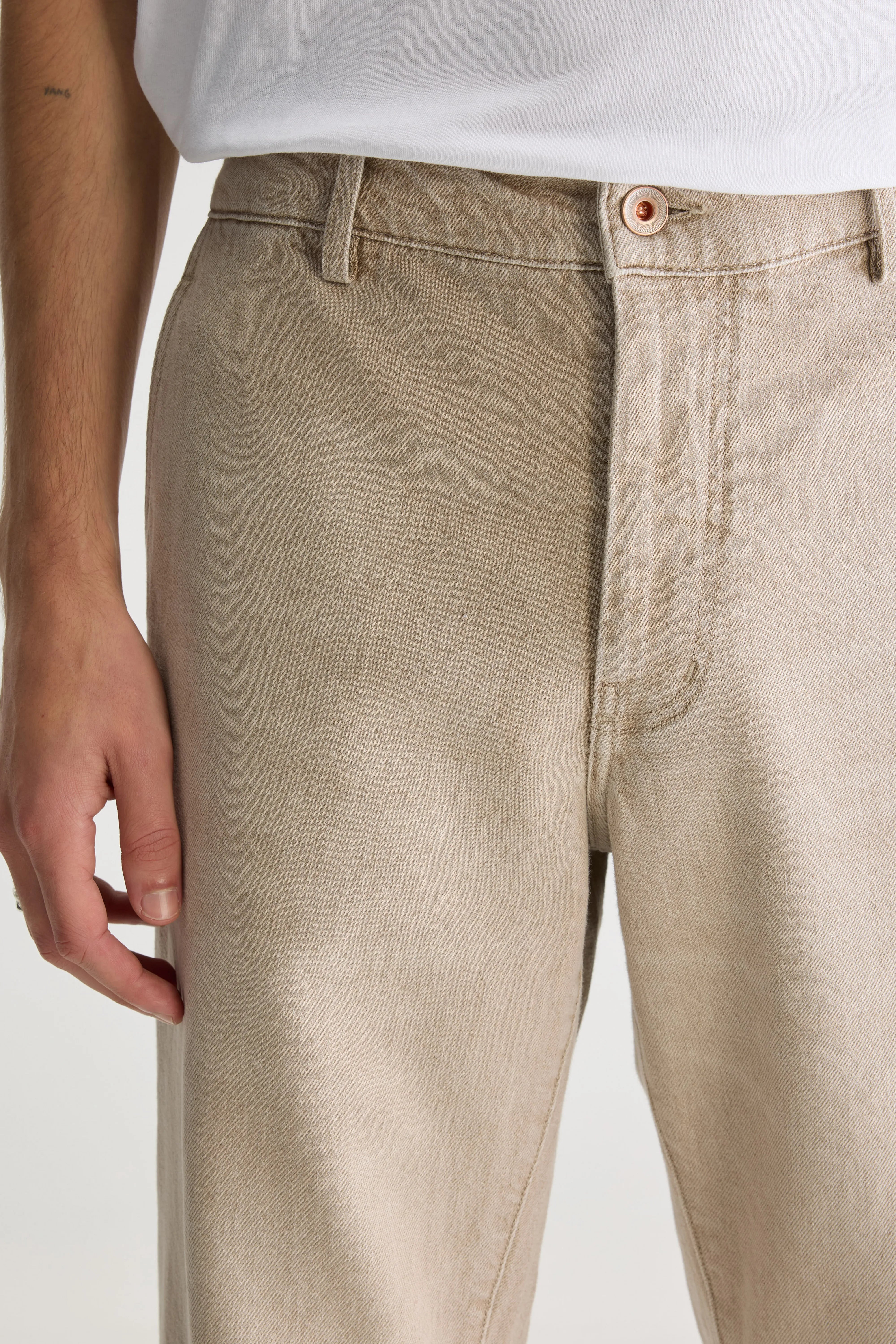 Jean Droit Pen - Used cement Pour Homme | Bellerose