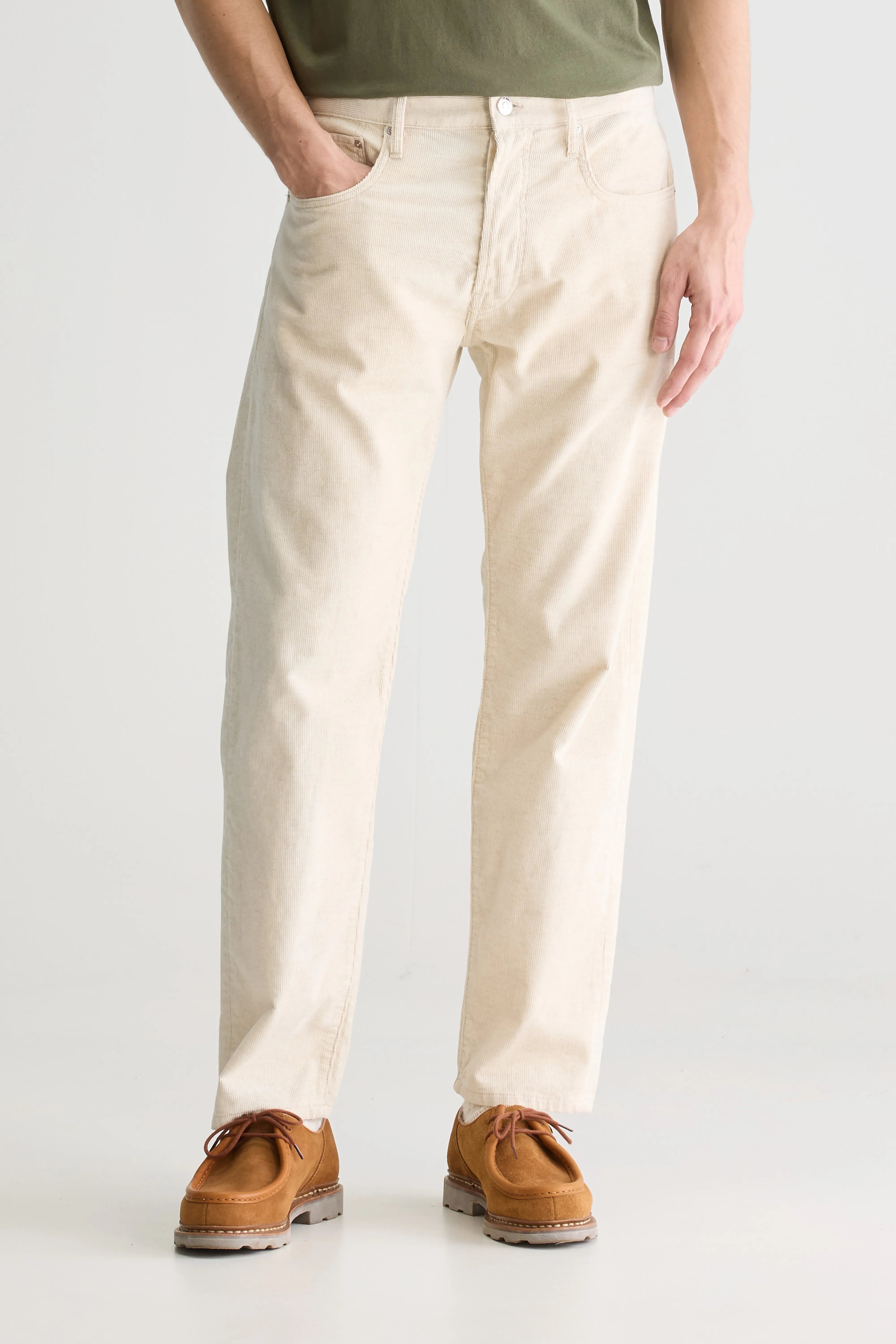 Percy Dad-style Trousers - Calcaire For Men | Bellerose