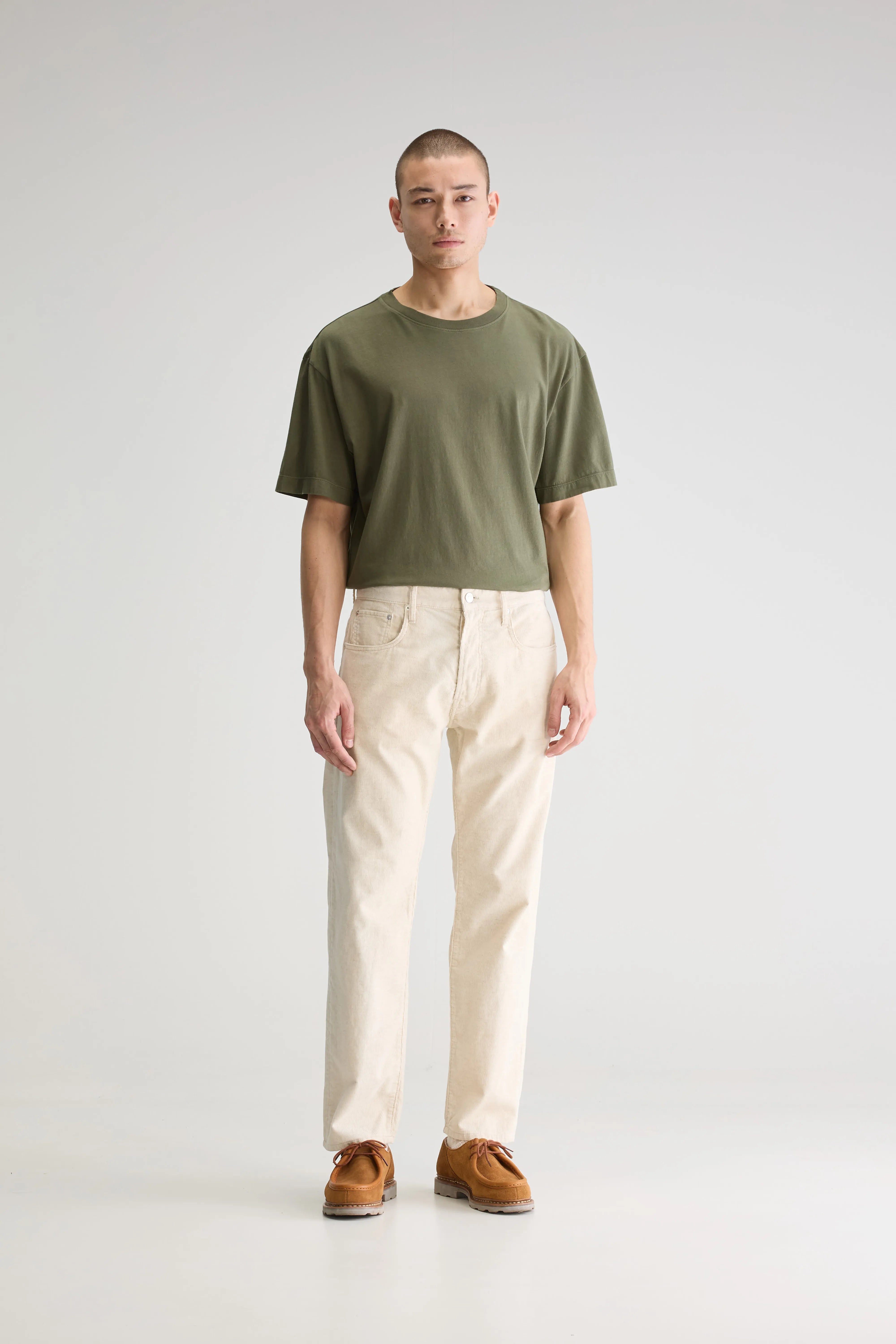 Percy Dad-style Trousers - Calcaire For Men | Bellerose