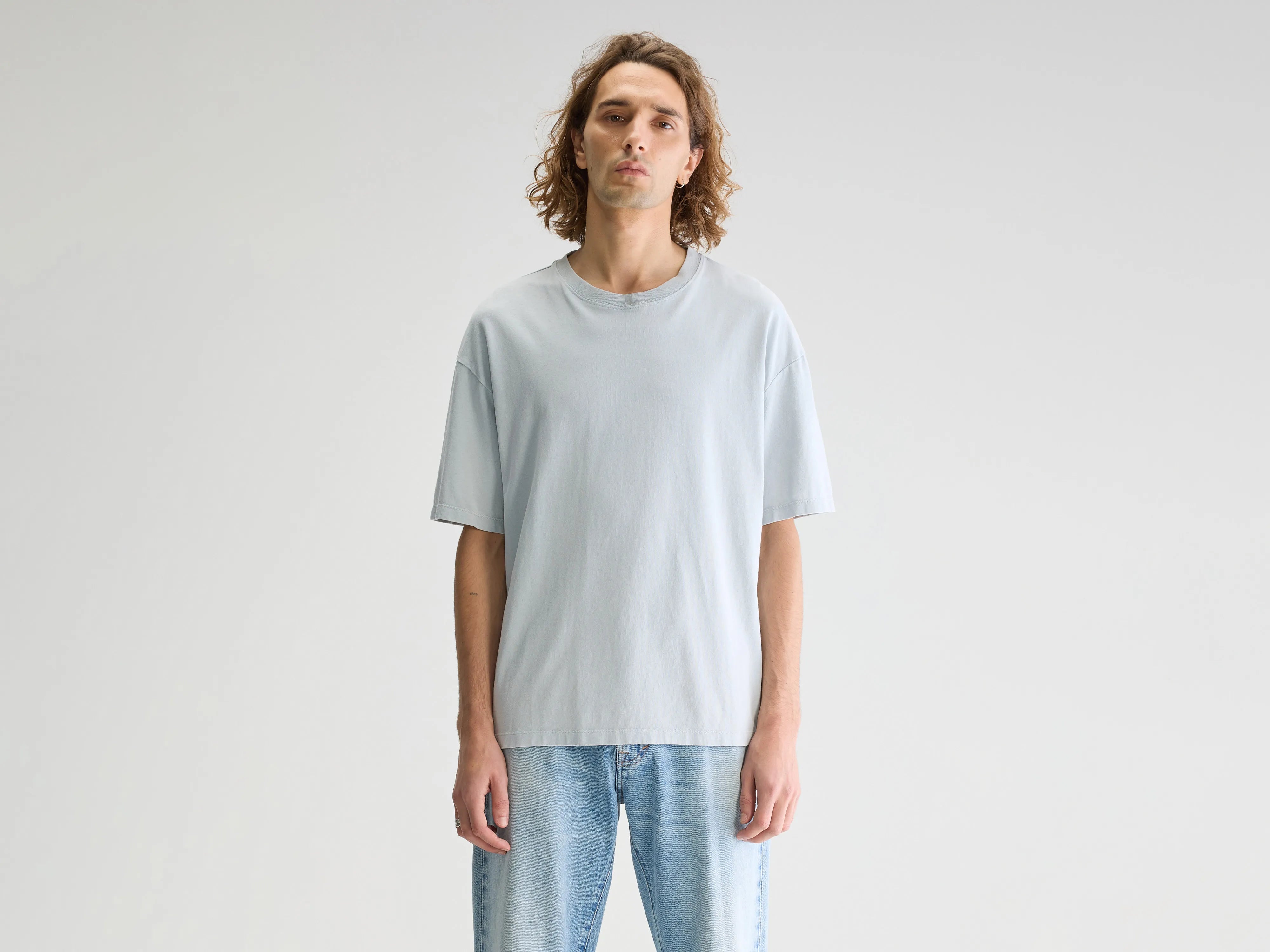 T-shirt À Manches Courtes Vouch - Blue fog Pour Homme | Bellerose