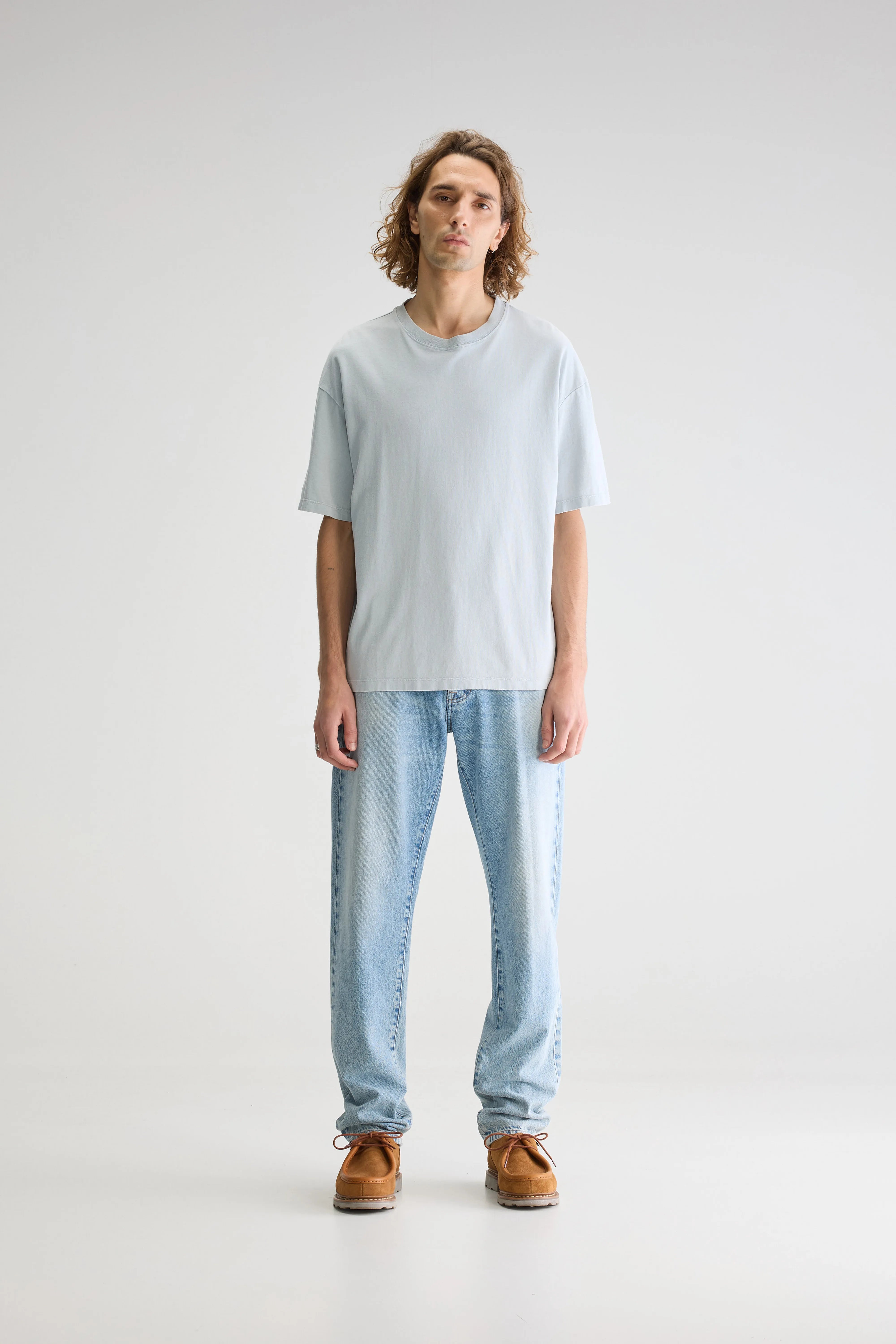 Vouch Korte Mouwen T-shirt - Blue fog Voor Heren | Bellerose