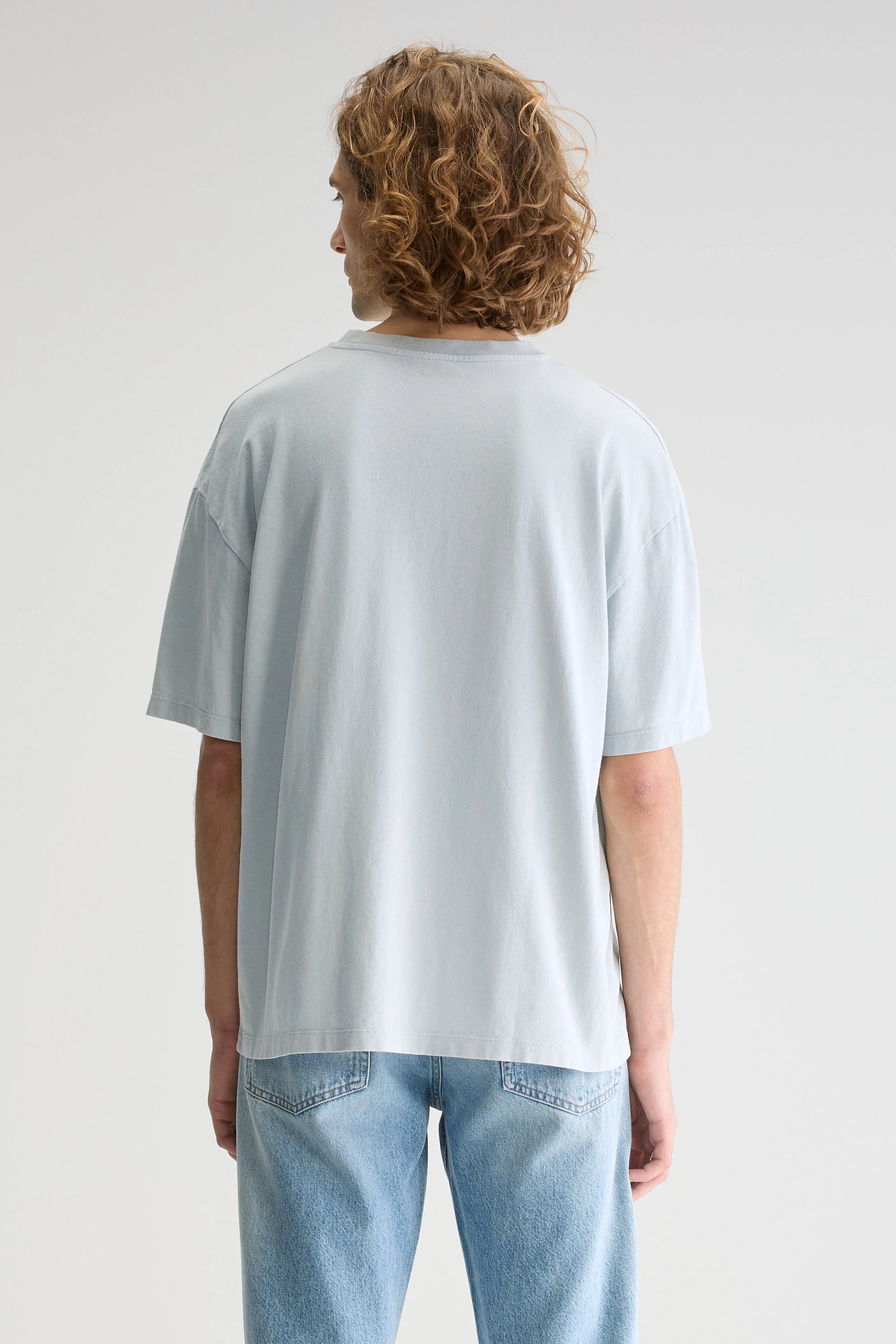 Vouch Korte Mouwen T-shirt - Blue fog Voor Heren | Bellerose