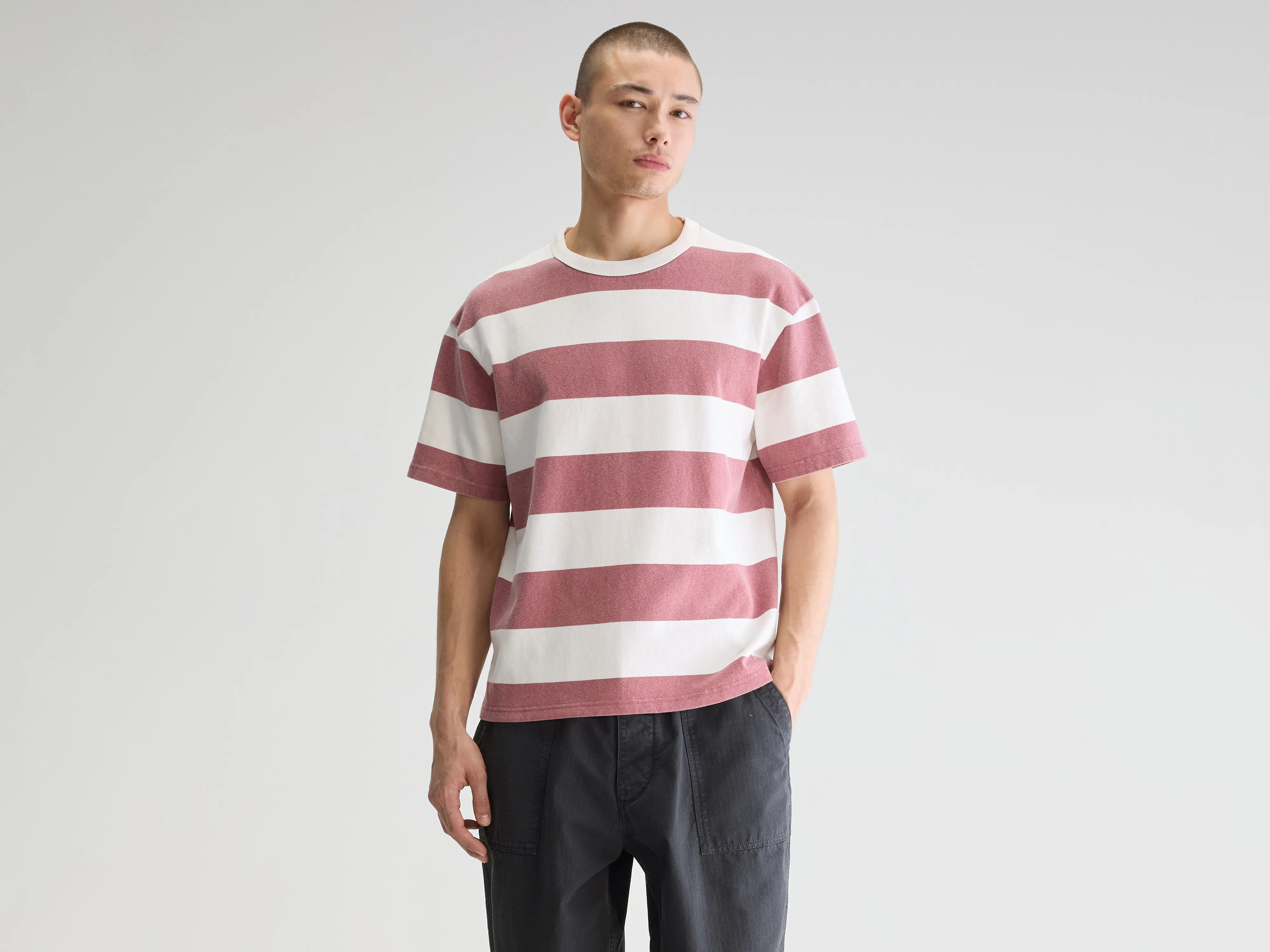 Vouch korte mouwen t-shirt (251 / M / STRIPE B)