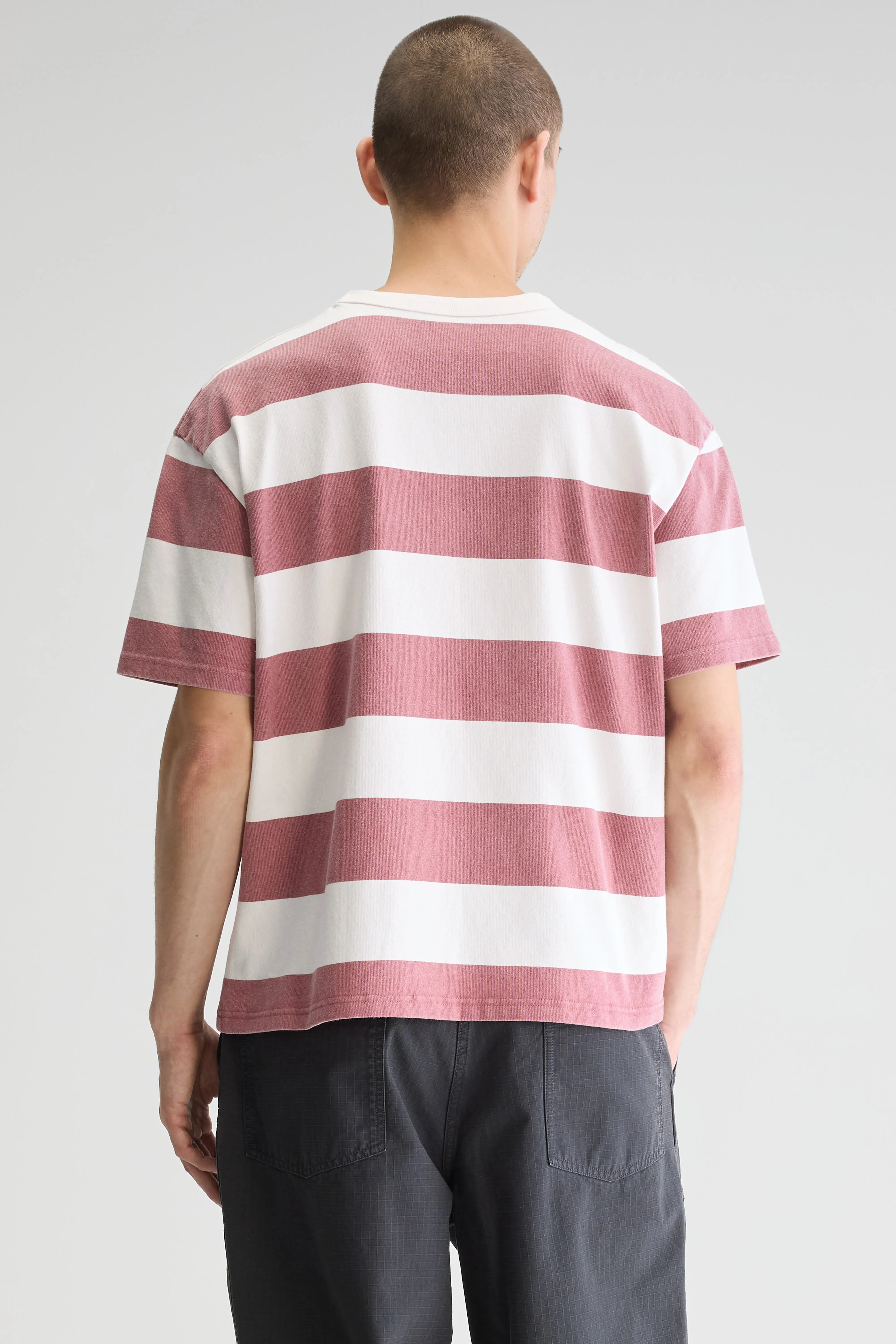 T-shirt À Manches Courtes Vouch - Lychee / Off white Pour Homme | Bellerose