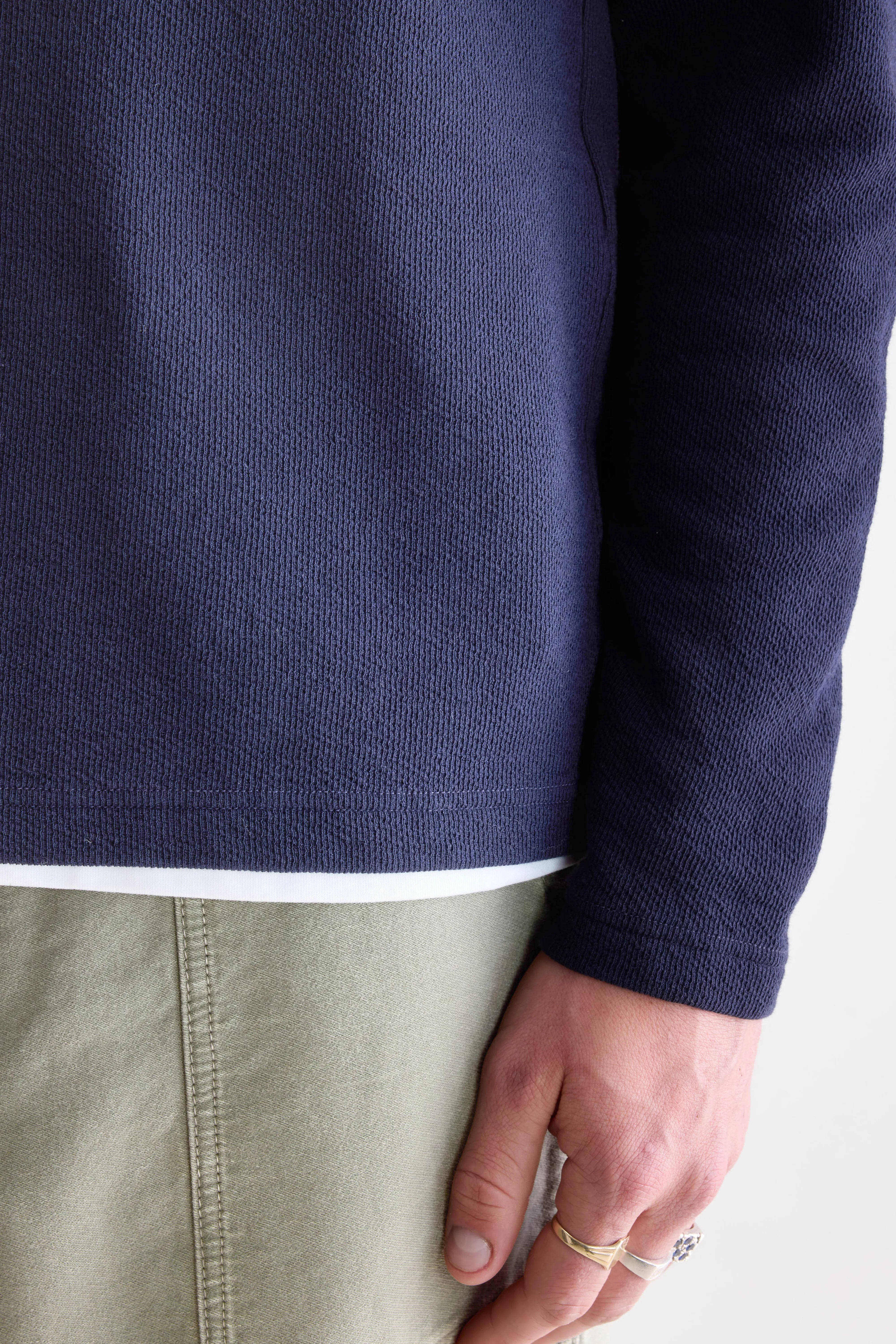T-shirt marine à manches longues Fresh (242 / M / NAVY)