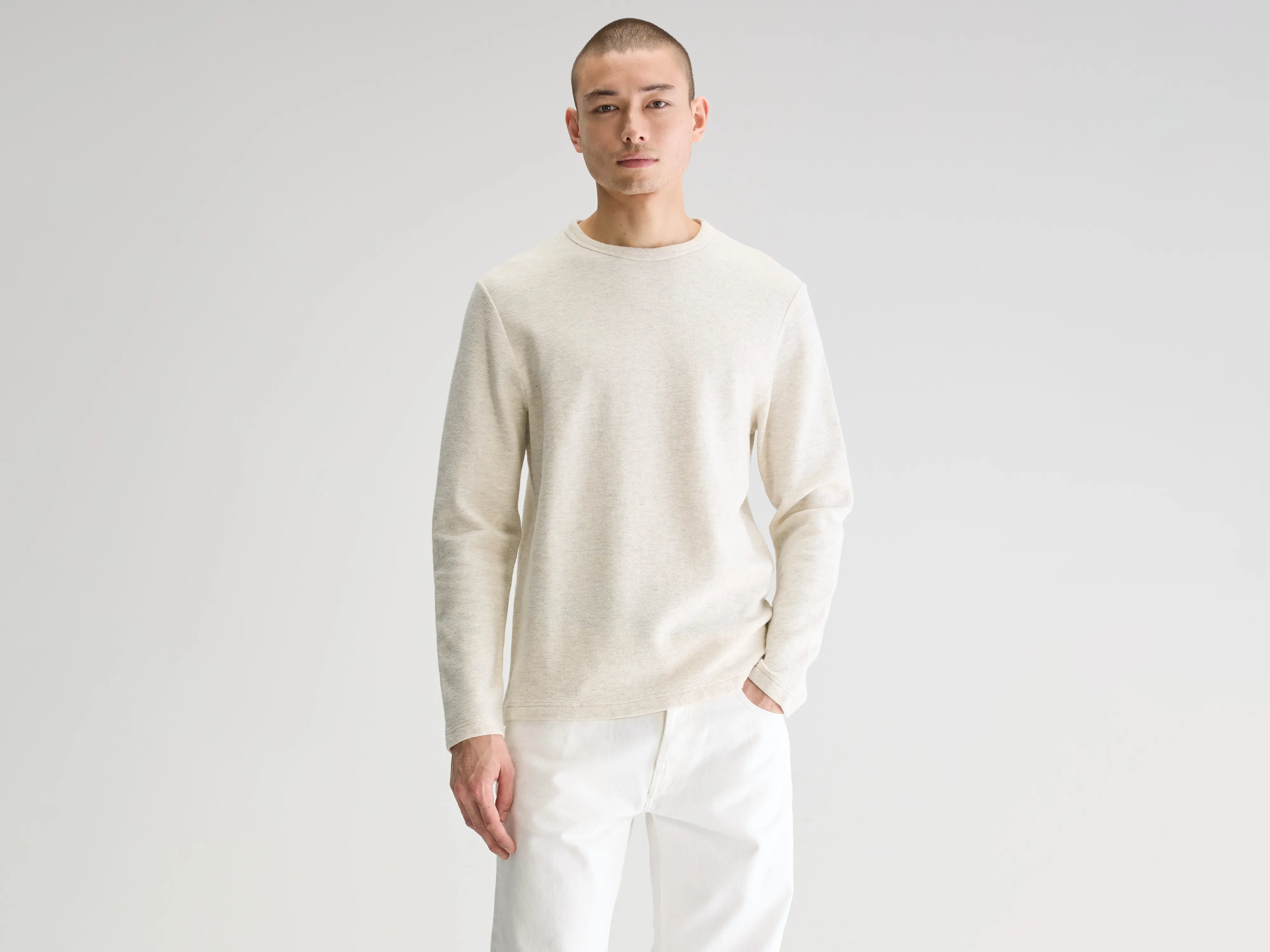 Fresh long-sleeve t-shirt (251 / M / OYSTER)