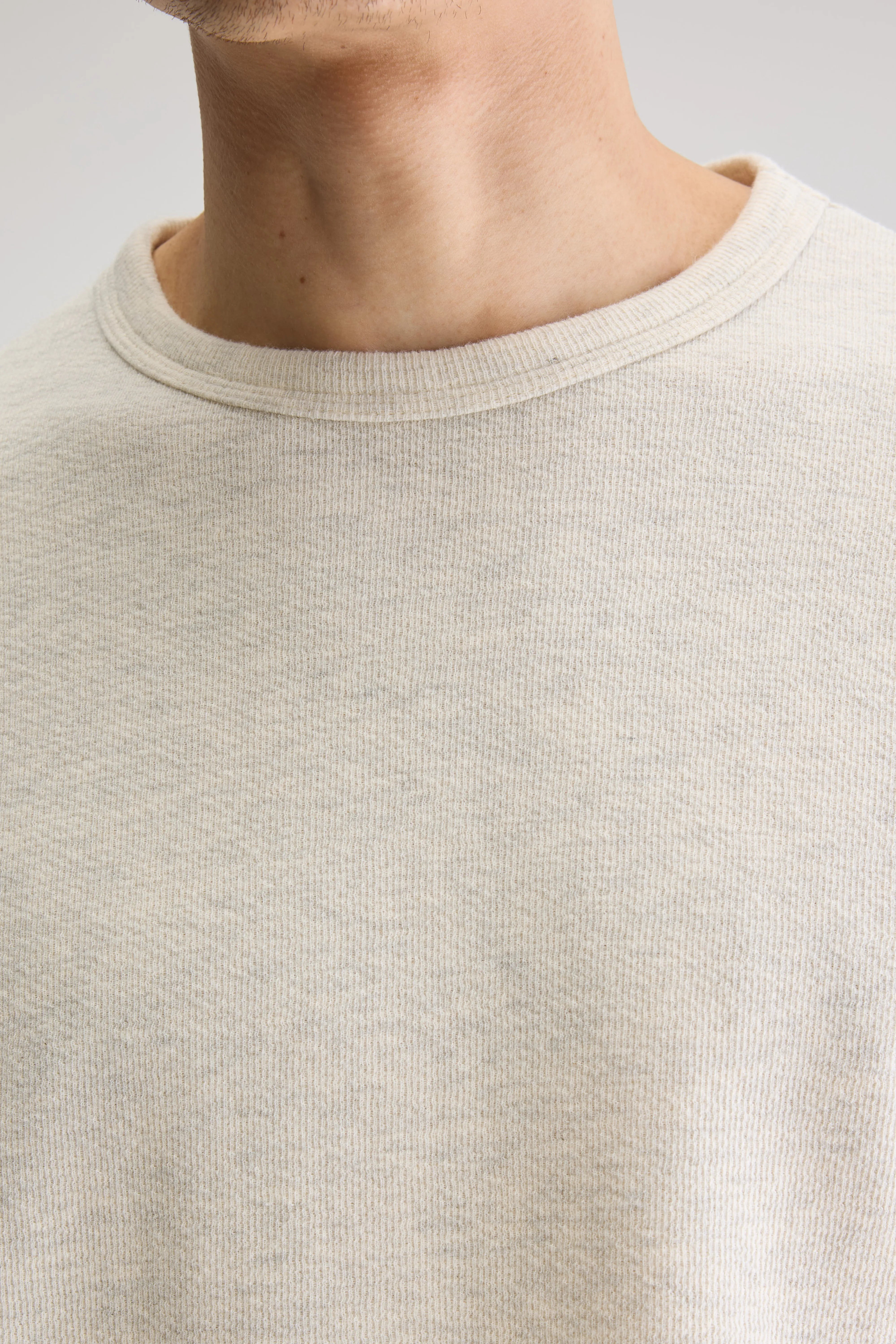 Fresh Lange Mouwen T-shirt - Oyster Voor Heren | Bellerose