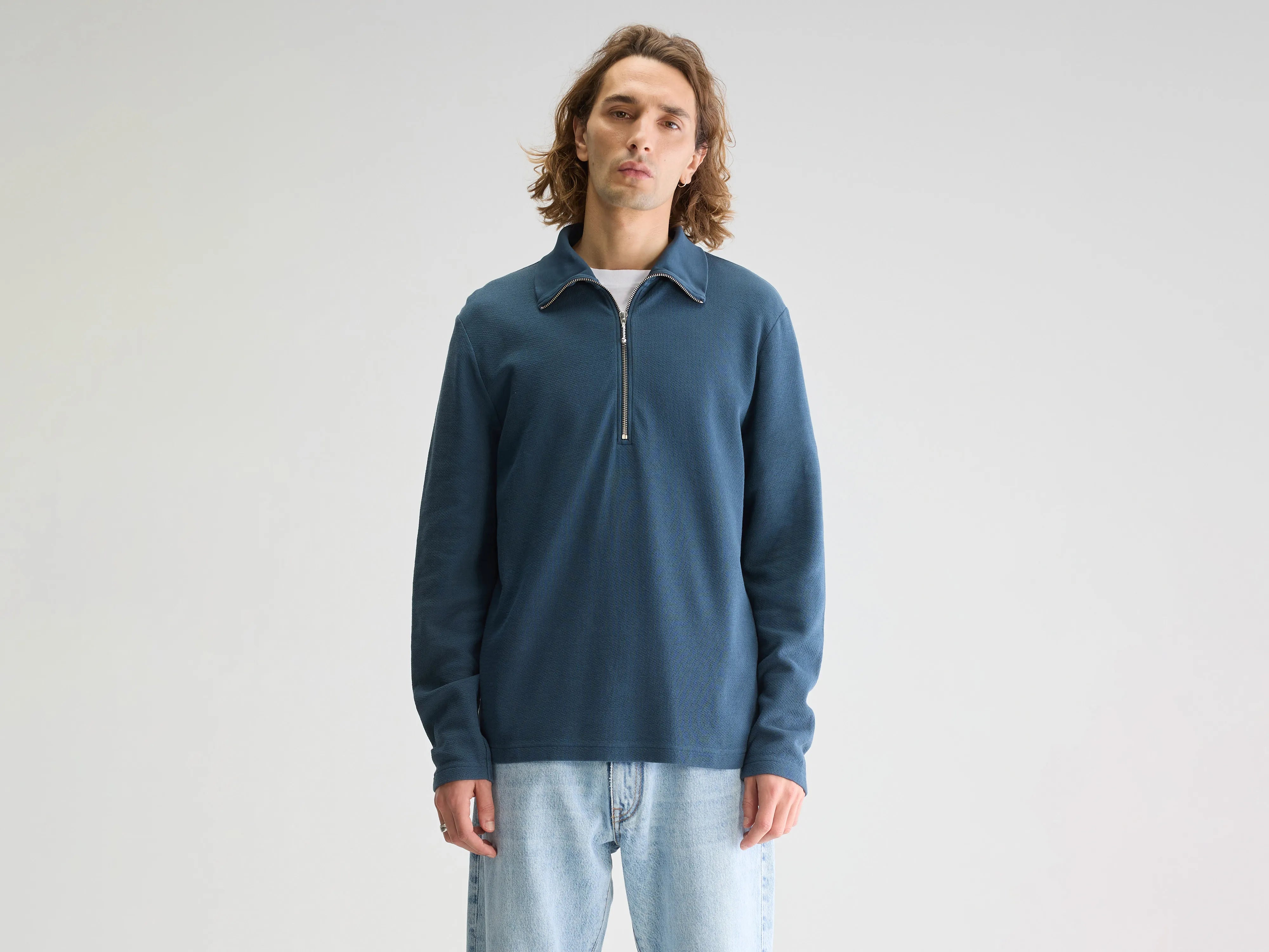 T-shirt col zippé Spence (251 / M / PETROL)