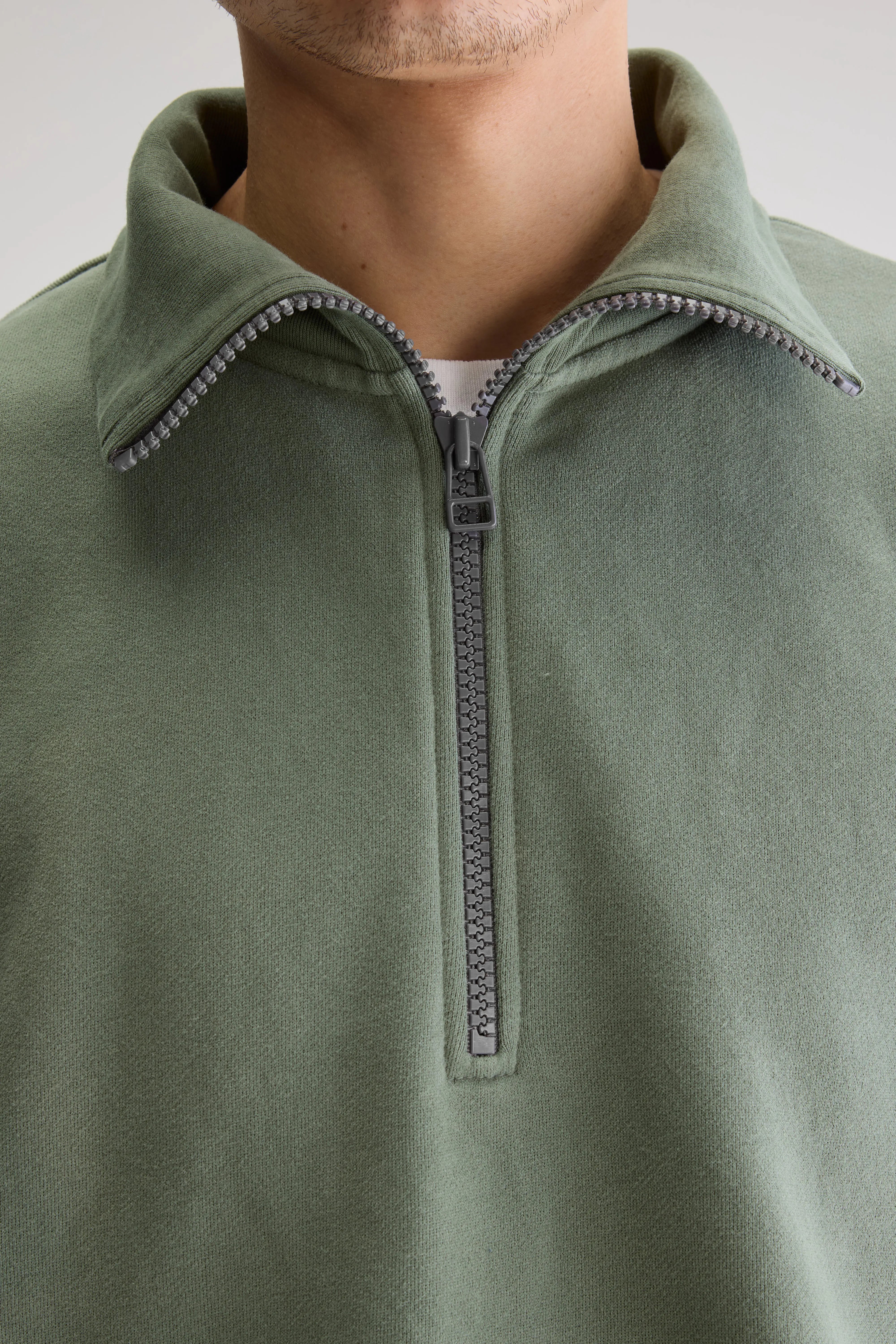 Faber Sweatshirt Met Halve Rits - Thyme Voor Heren | Bellerose