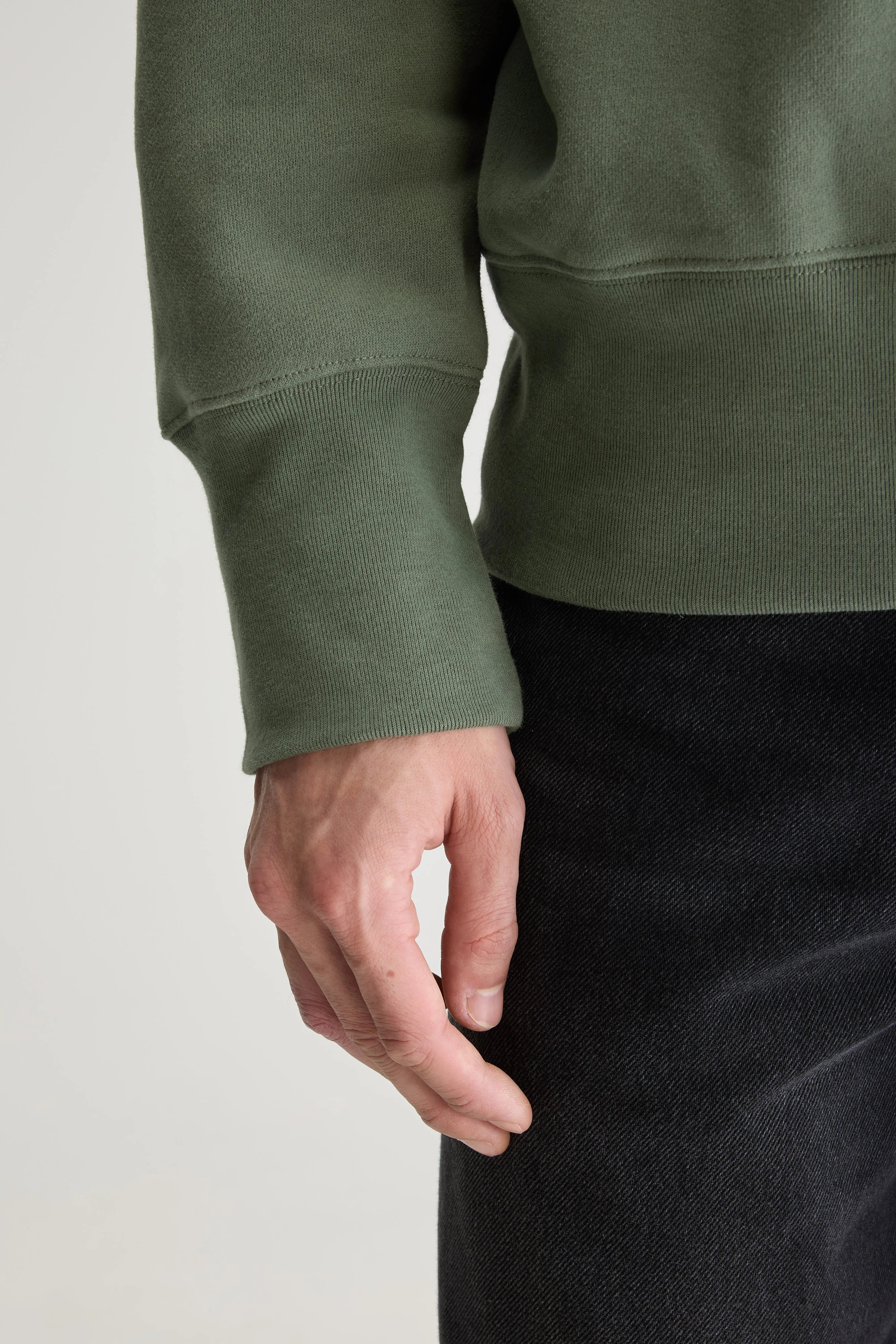 Faber half-zip sweatshirt (251 / M / THYME)