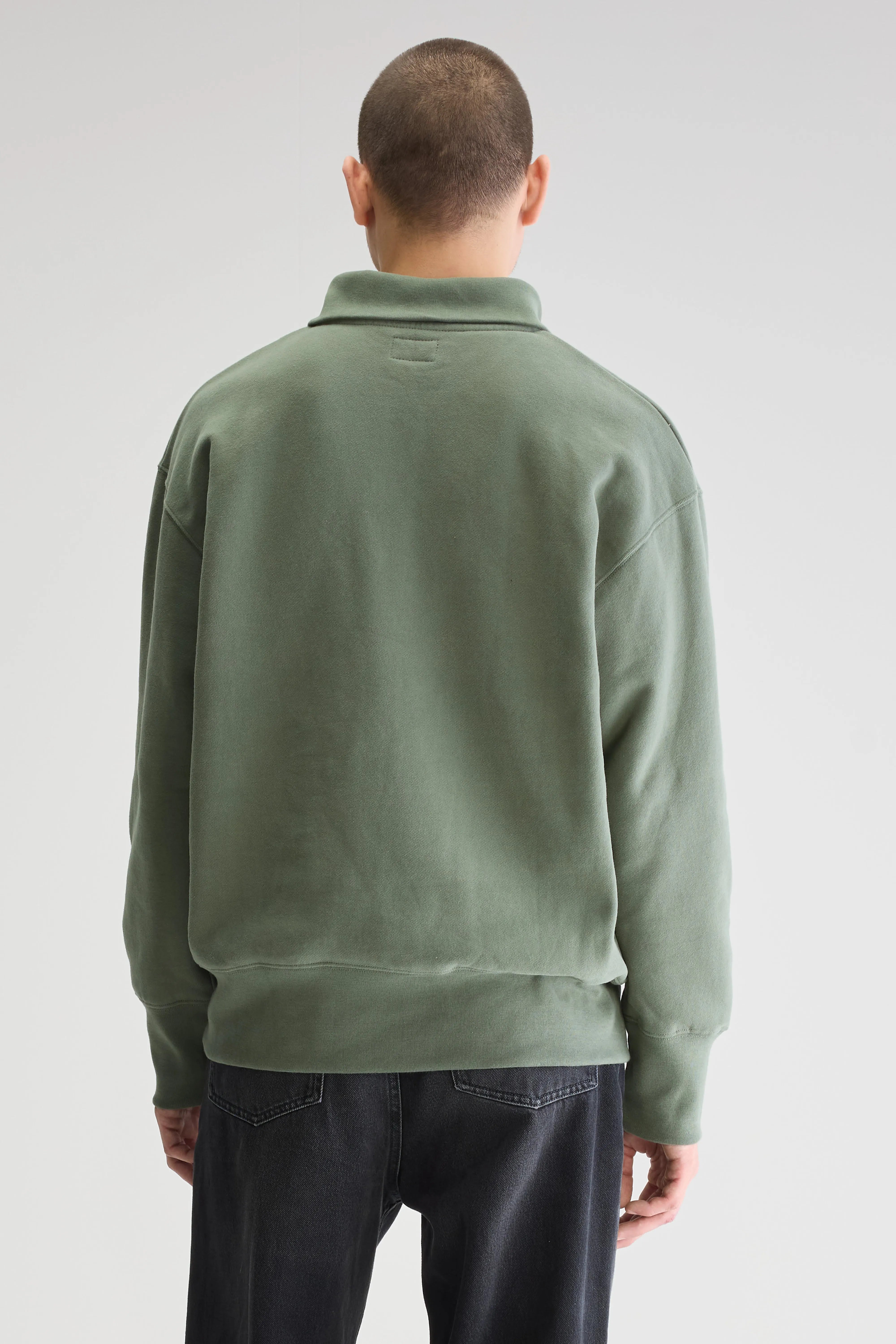 Sweatshirt Col Zippé Faber - Thyme Pour Homme | Bellerose