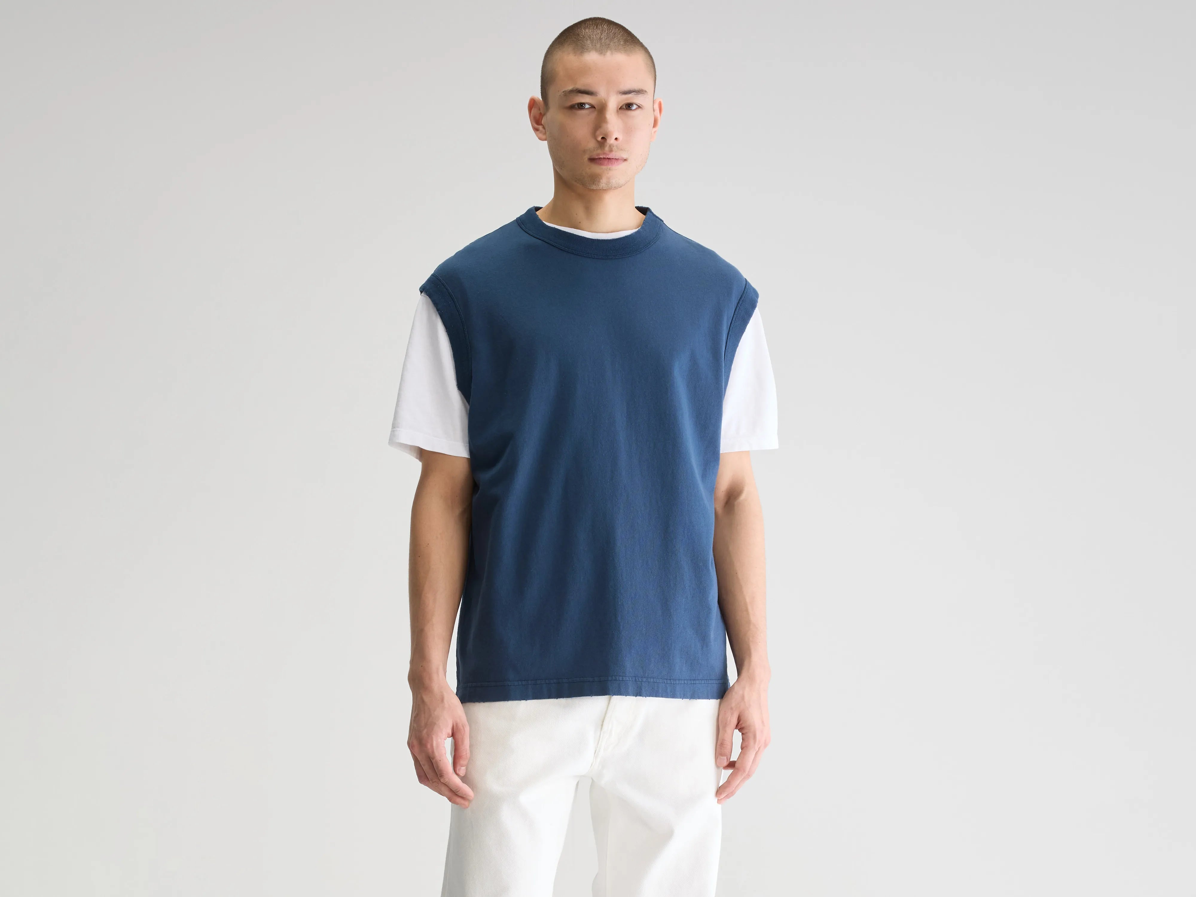 Vuch crewneck tank (251 / M / REGAL BLUE)