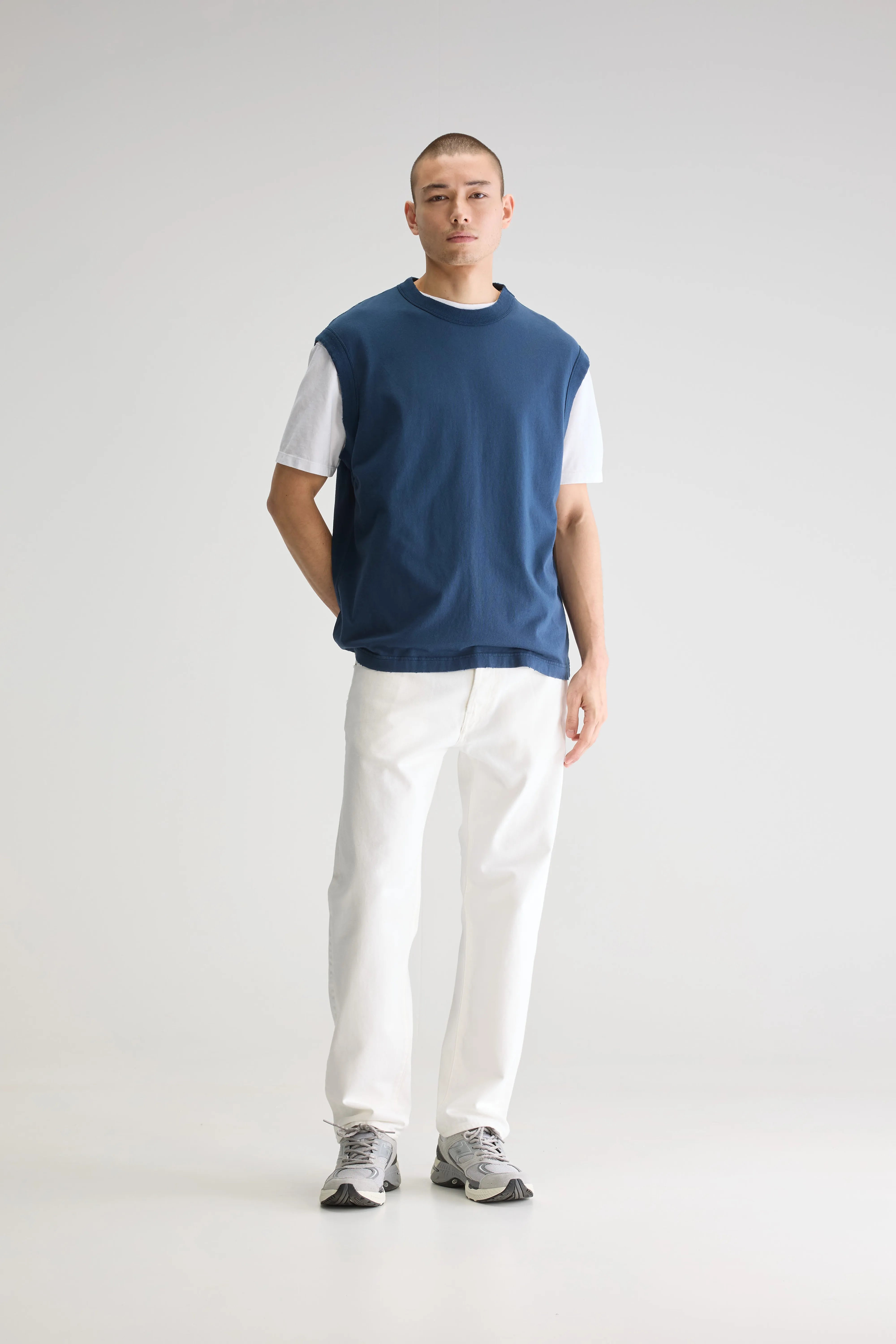 Vuch Crewneck Tank - Regal blue For Men | Bellerose