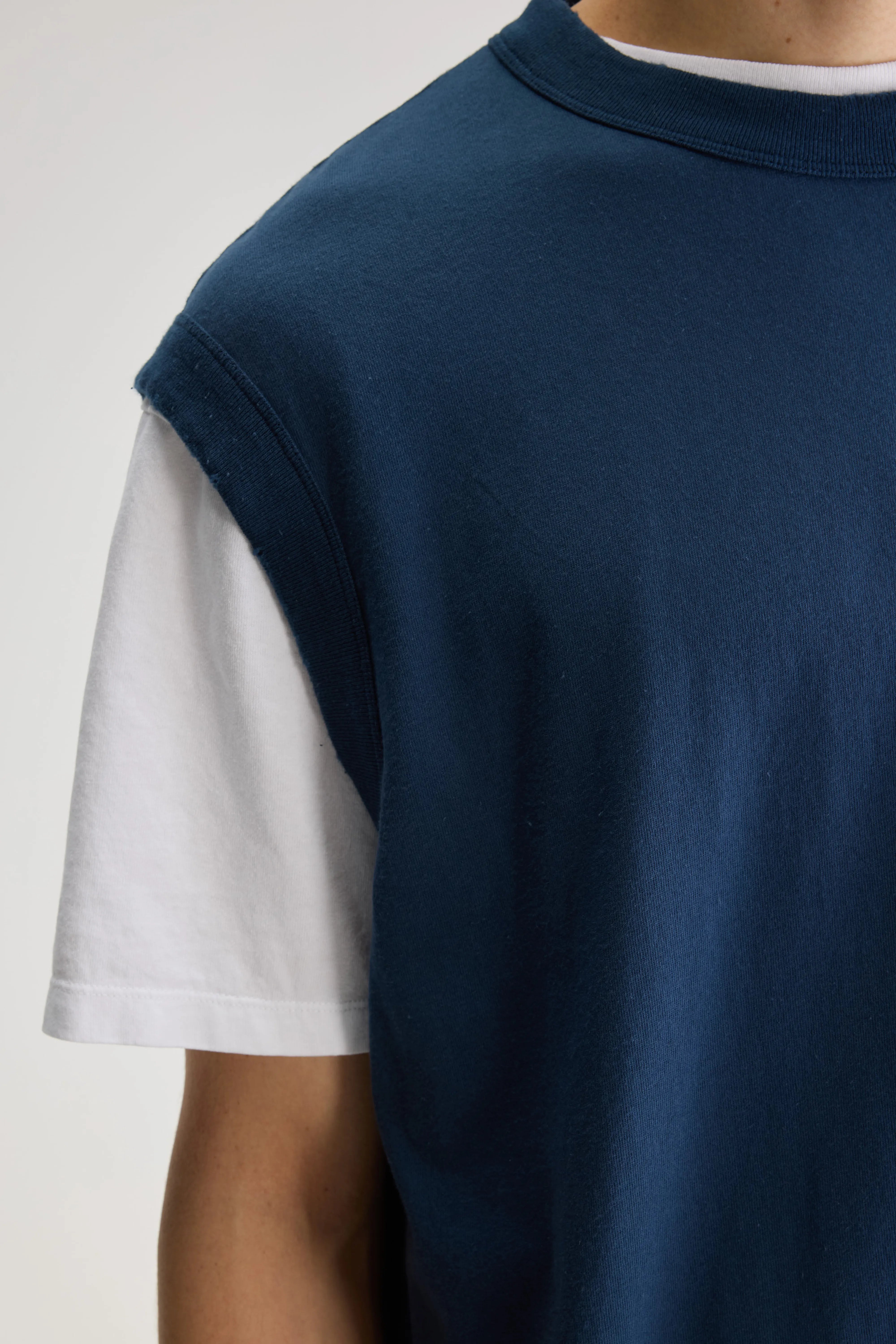 Vuch Crewneck Tank - Regal blue For Men | Bellerose