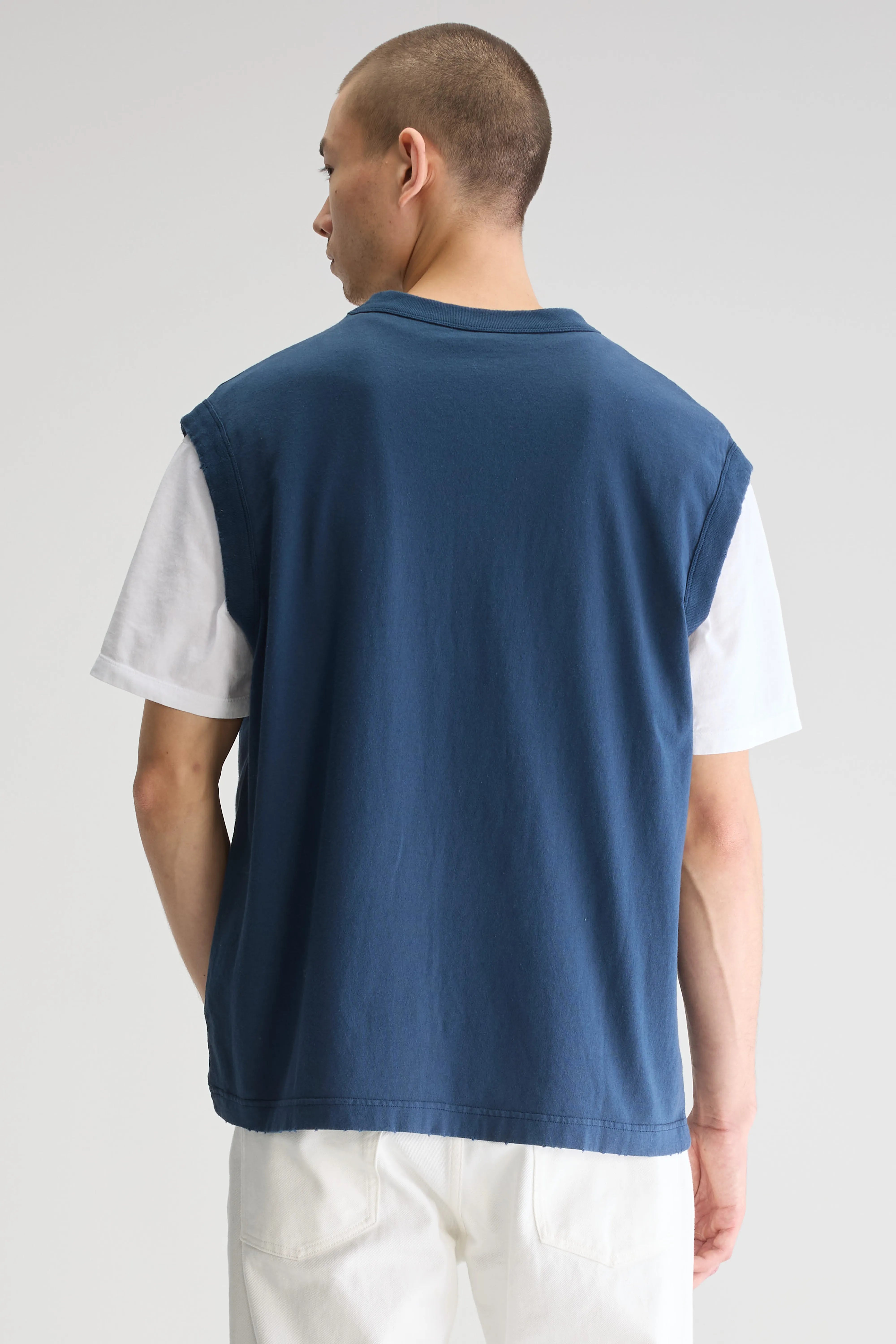 Vuch Crewneck Tank - Regal blue For Men | Bellerose