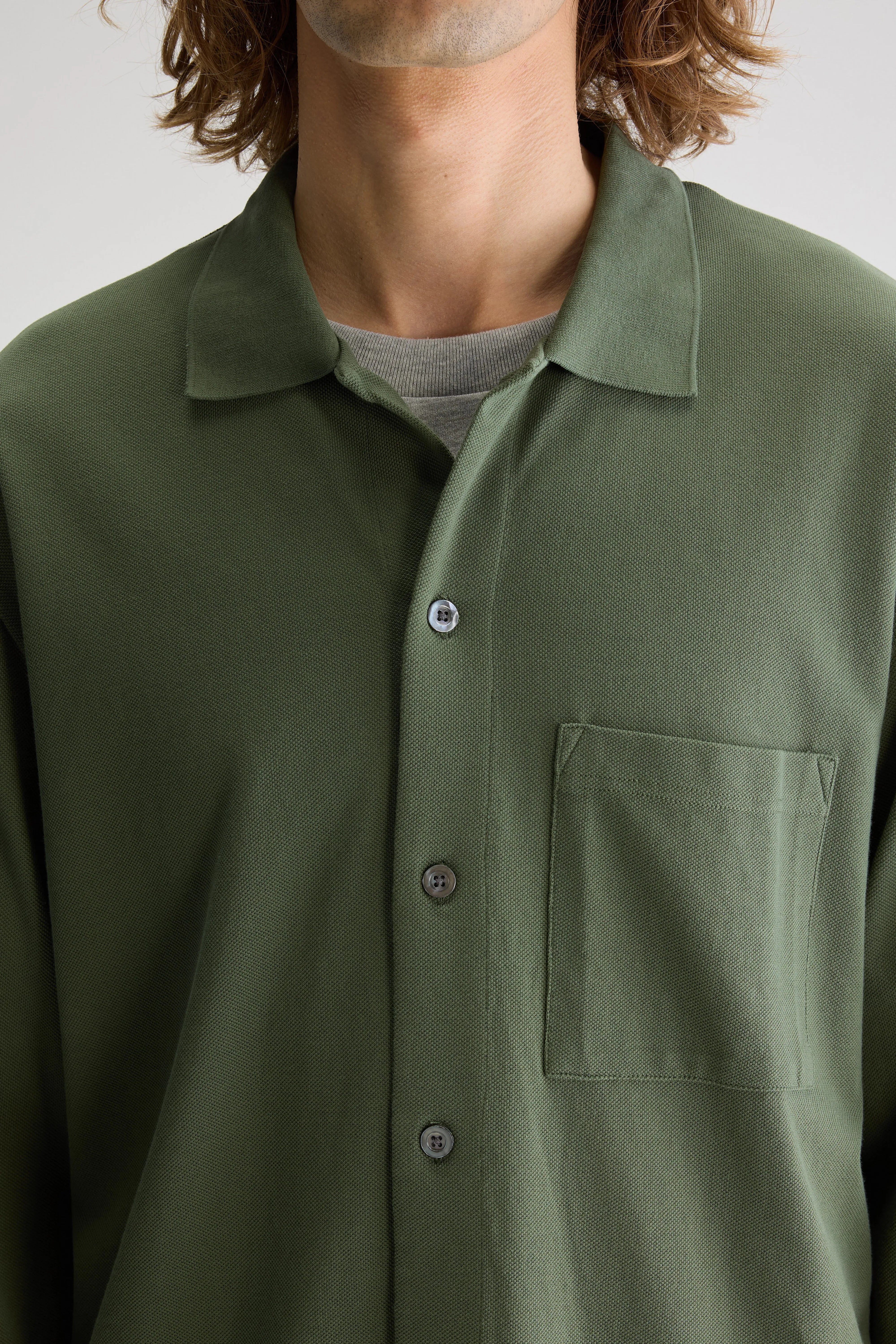 Vision Long-sleeve Polo - Thyme For Men | Bellerose