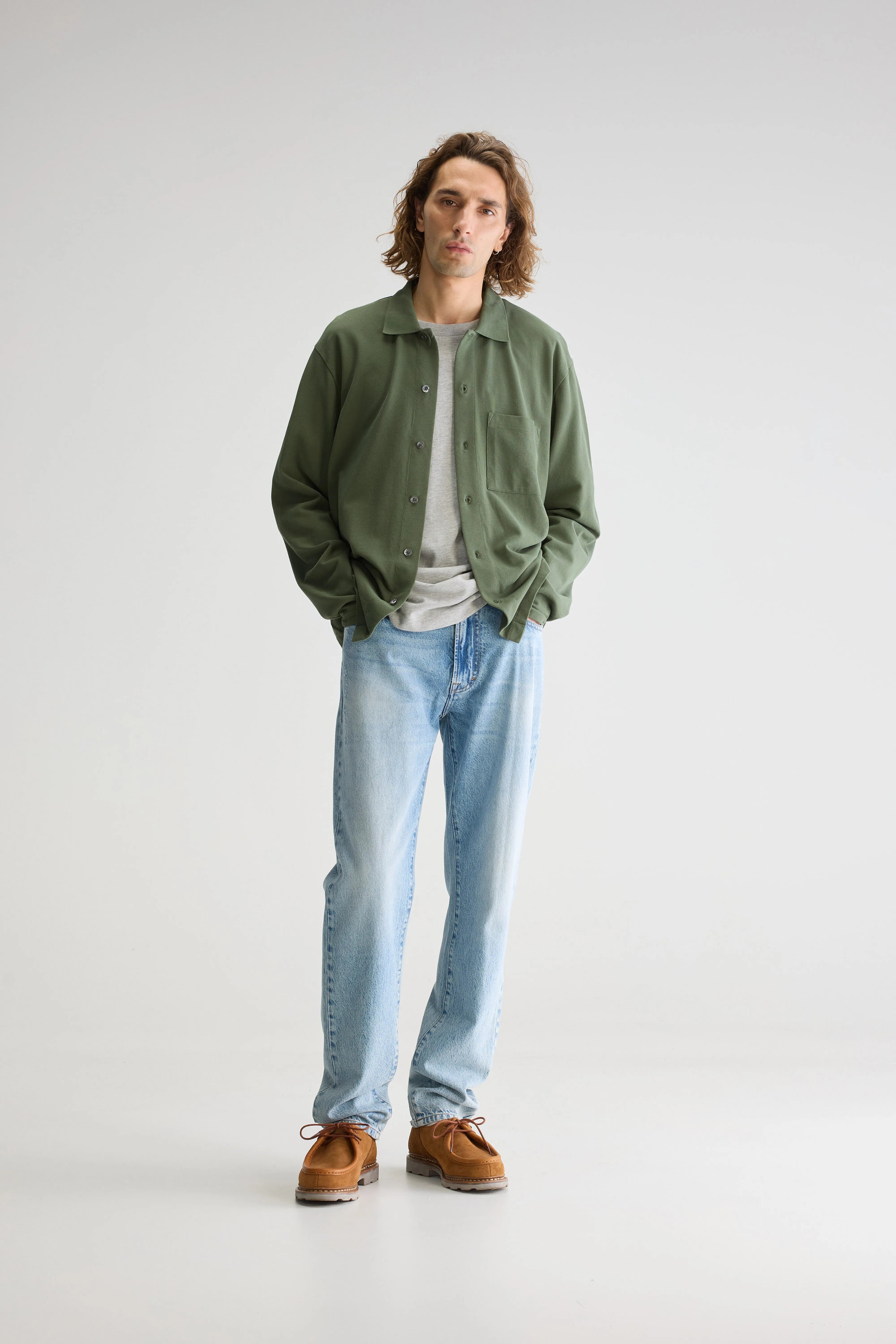 Vision Long-sleeve Polo - Thyme For Men | Bellerose